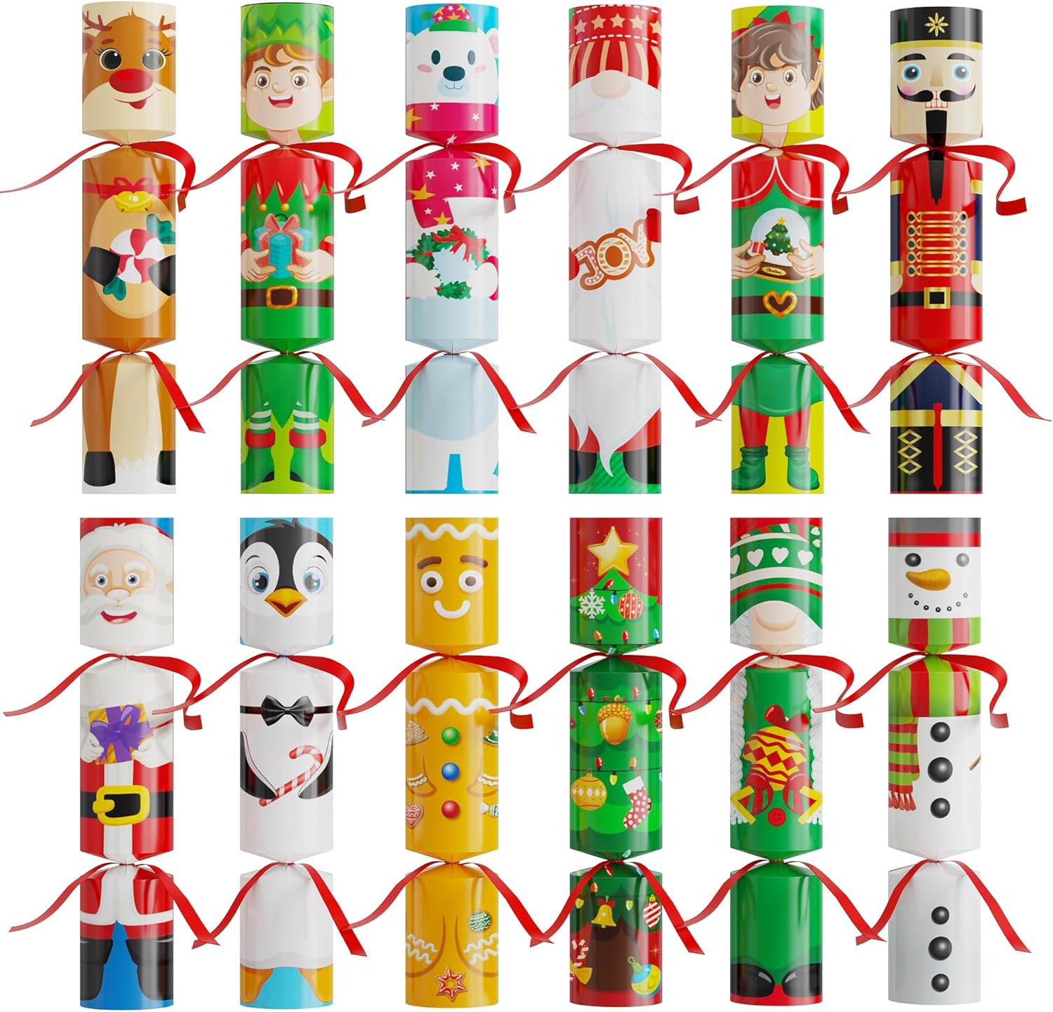 Christmas No-Snap Party Table Favors 12 Pack