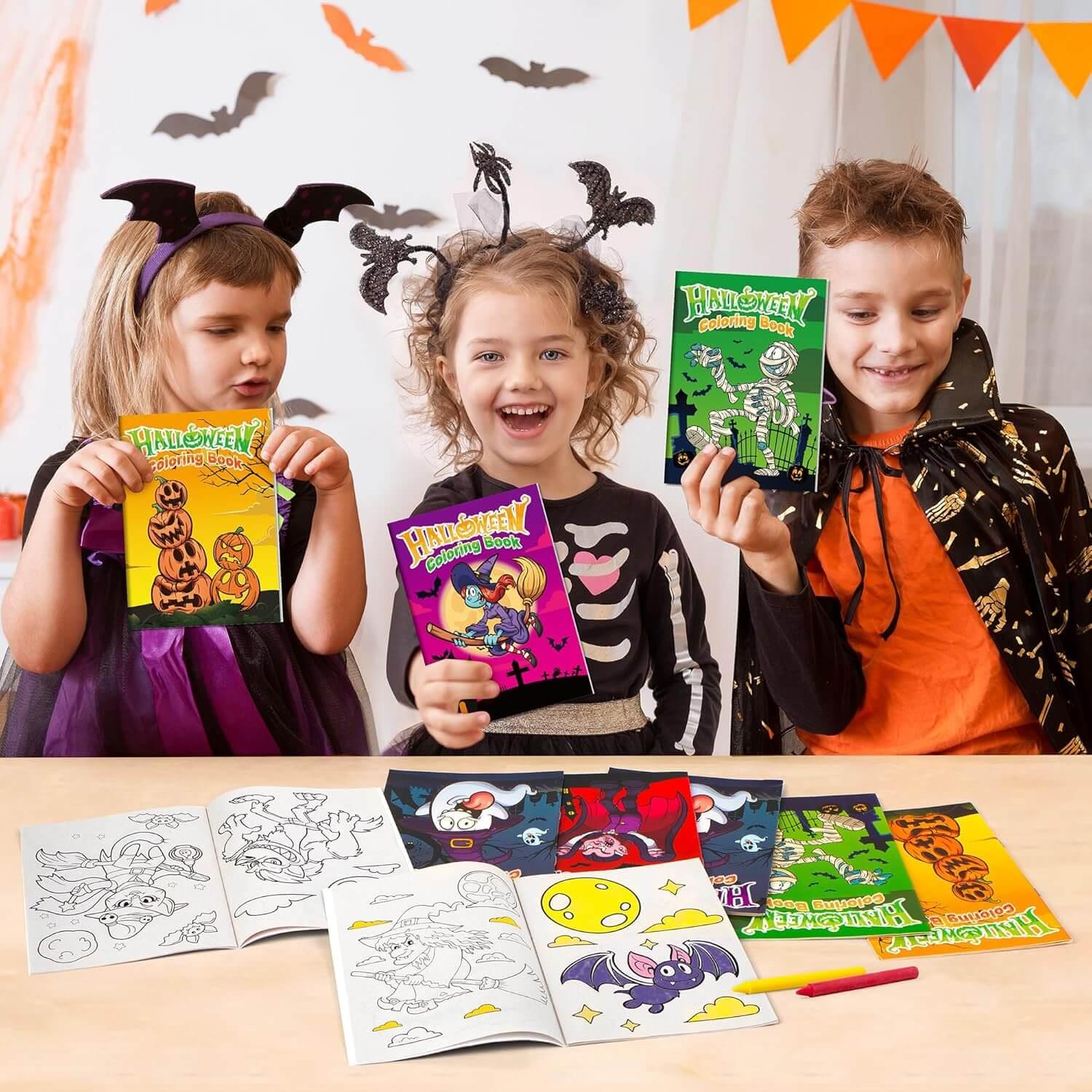 24 Pack Halloween Coloring Books