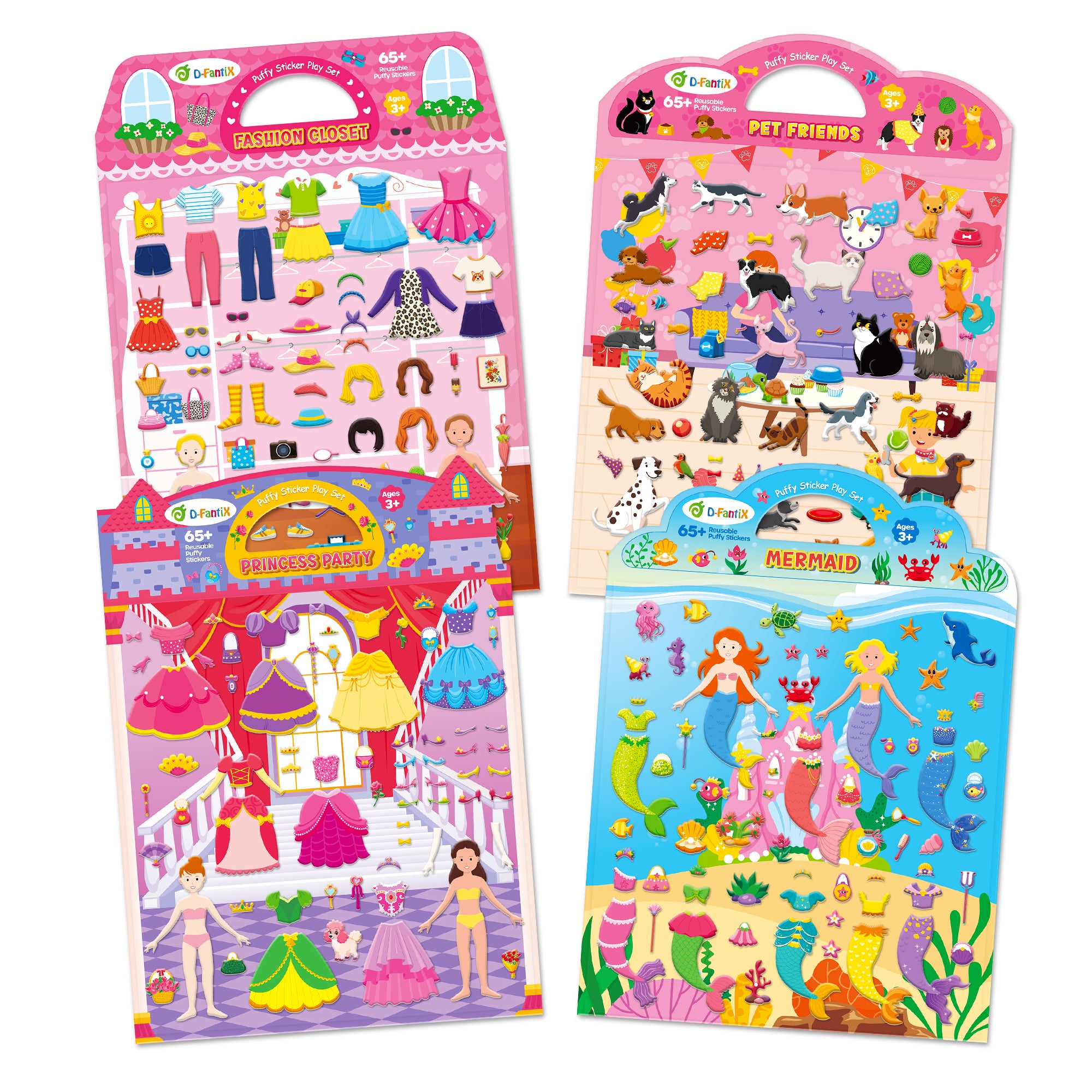 3D Puffy Stickers for Toddlers 2-4 Years