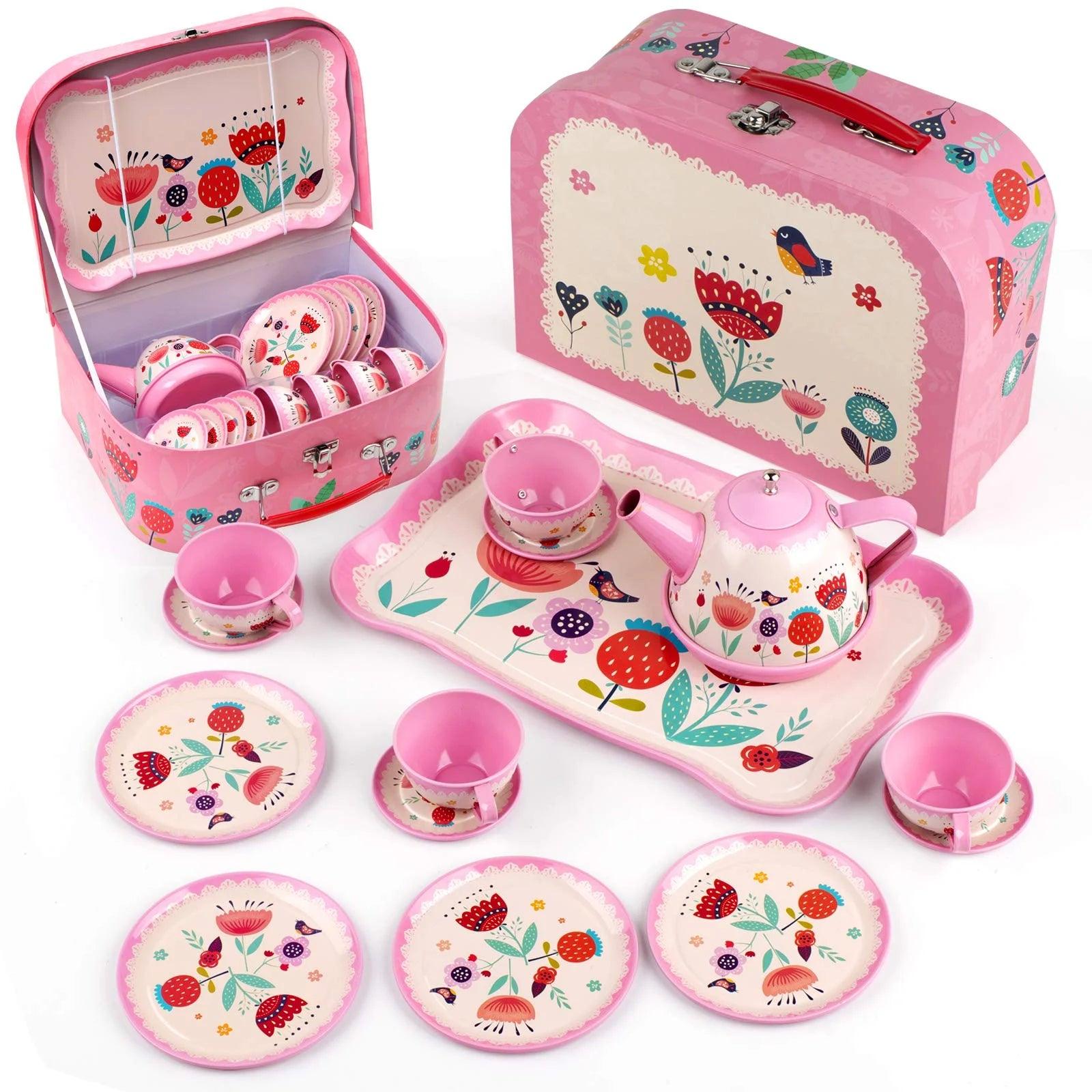 Tea Set Kids ALEX Toys Tin Toy Tea Set Walmart Supplies Tea Party
