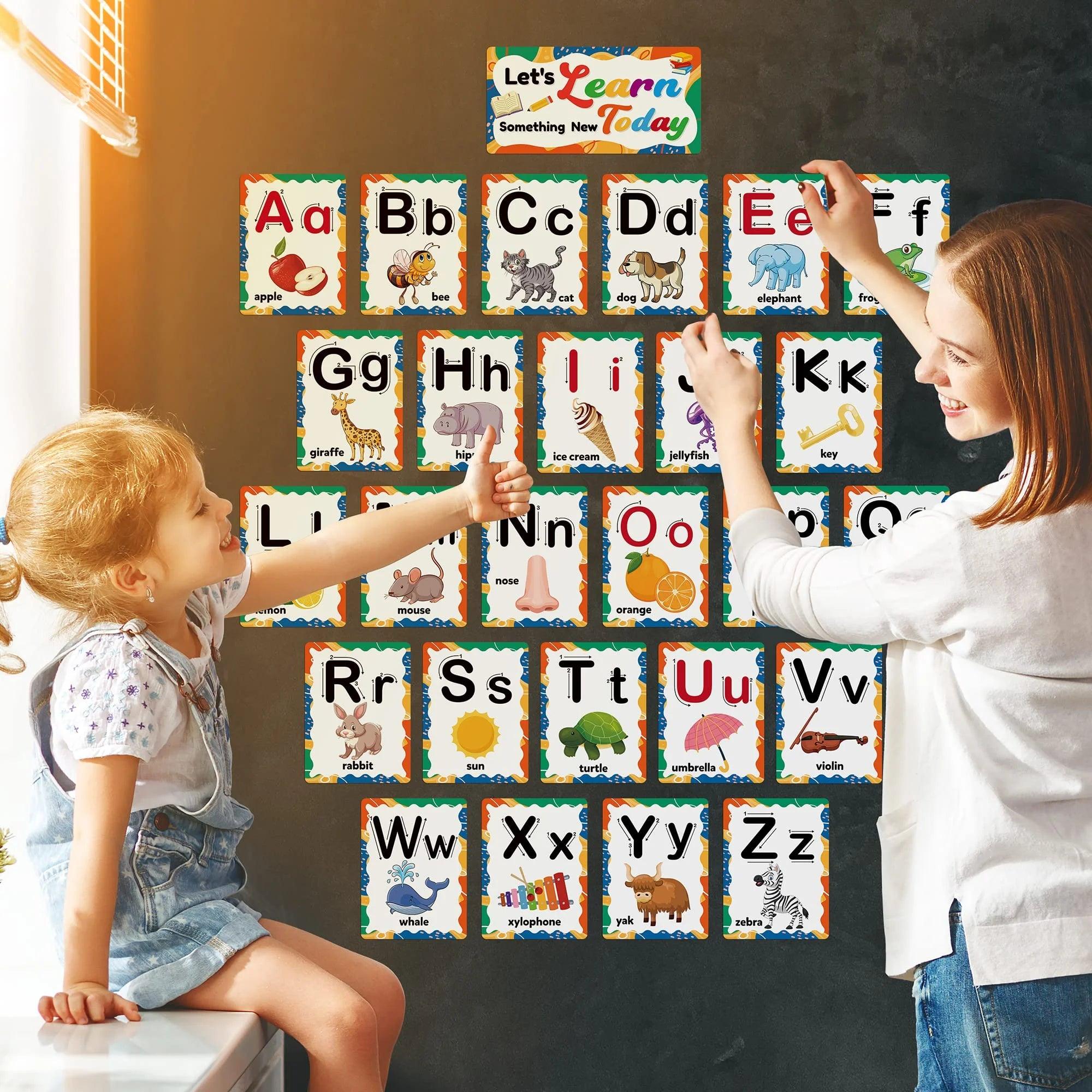 D-FantiX 58 Pieces Alphabet and Number Bulletin Board Set