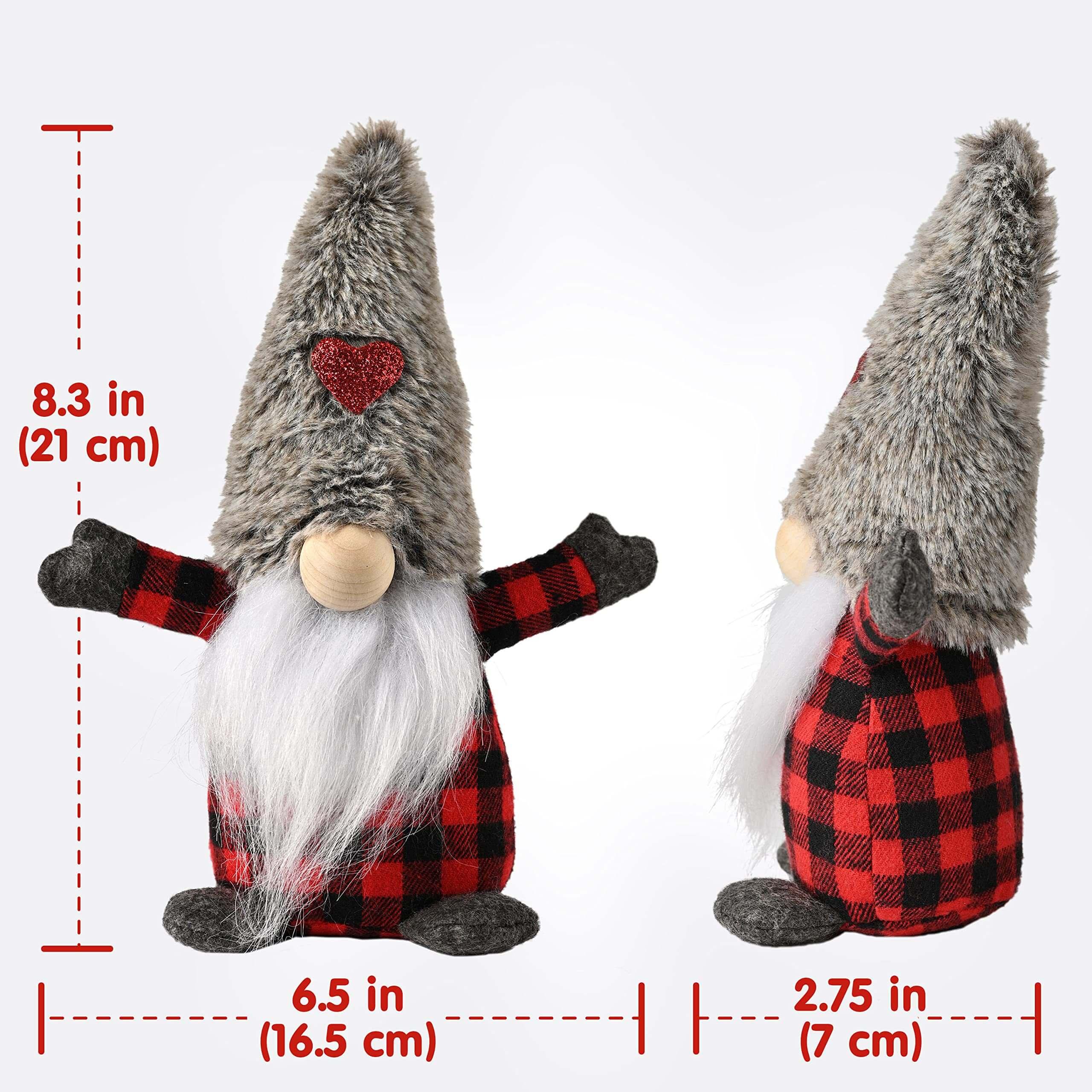 Christmas Gnomes Plush Hats With Heart