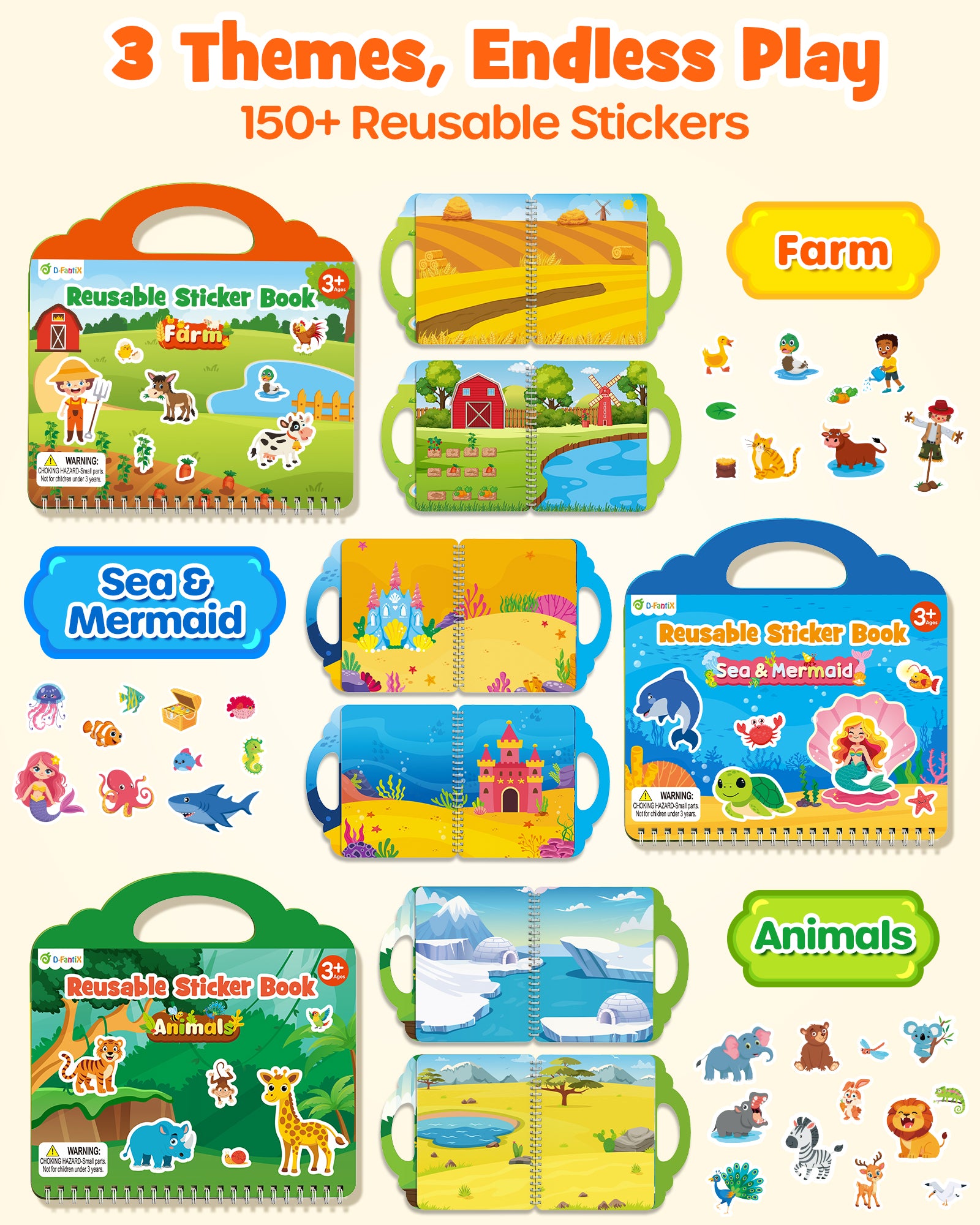 Reusable Jelly Sticker Book