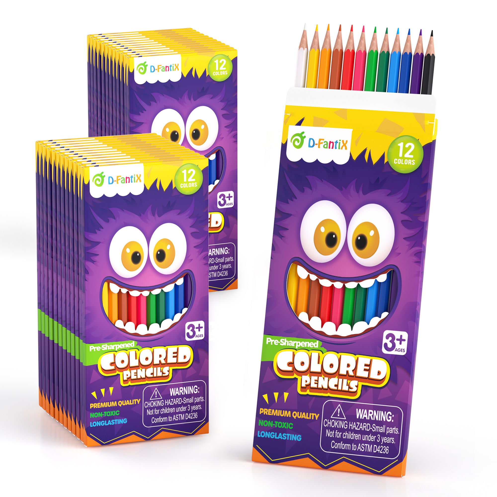 24 Packs Colored Pencils Bulk