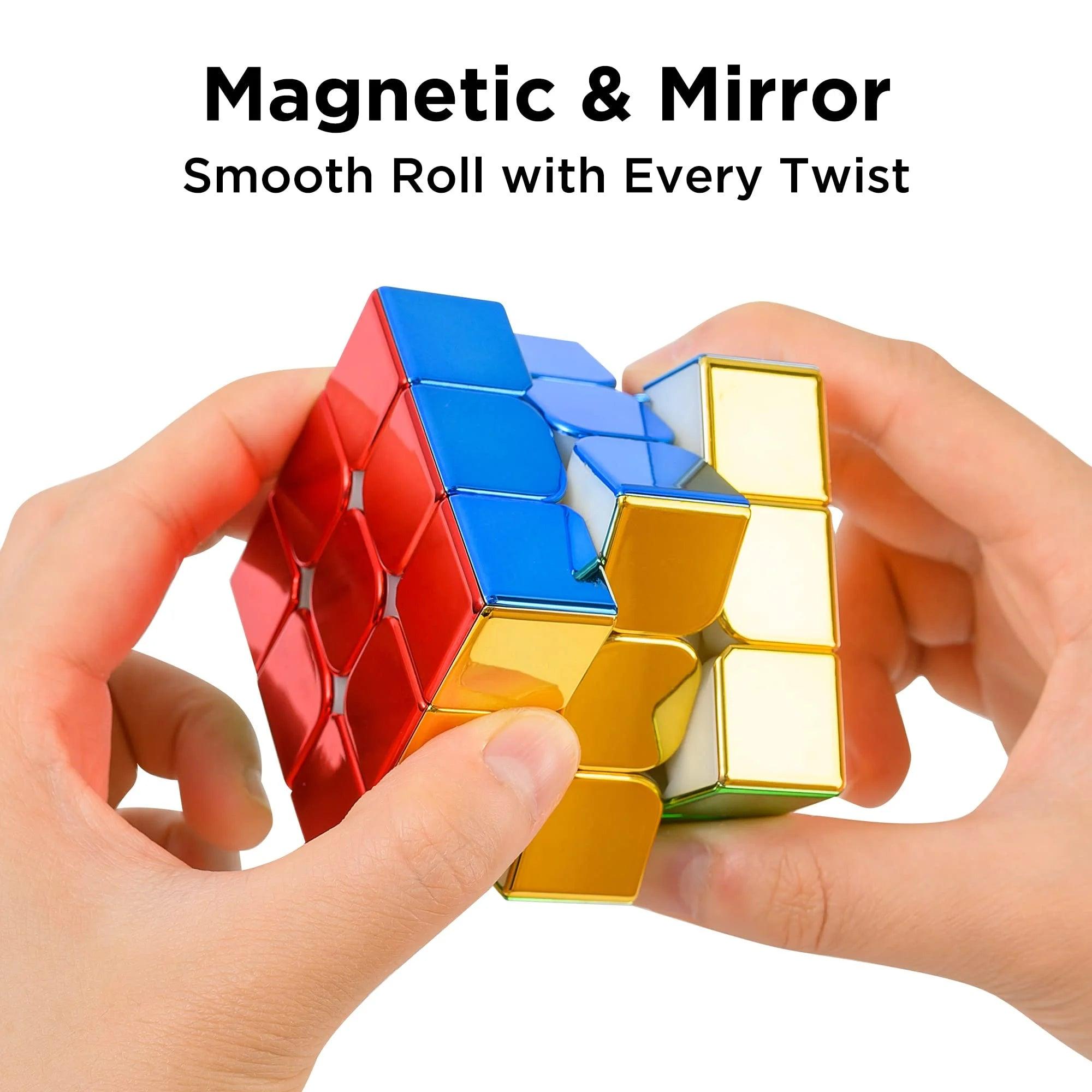 Magnetic Mirror Reflective Speed Cube 3x3x3