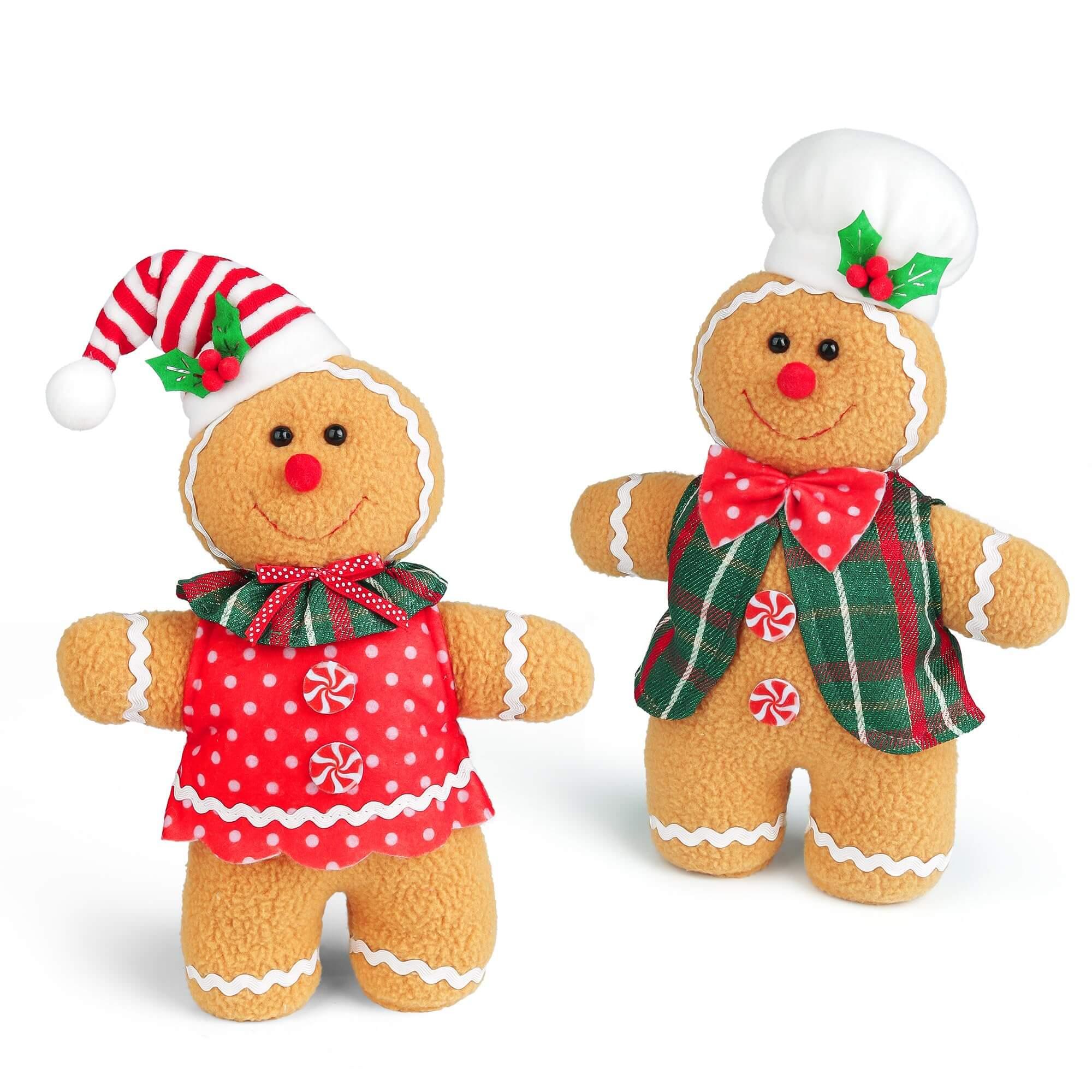 Gingerbread Man Christmas Plush Doll Sets