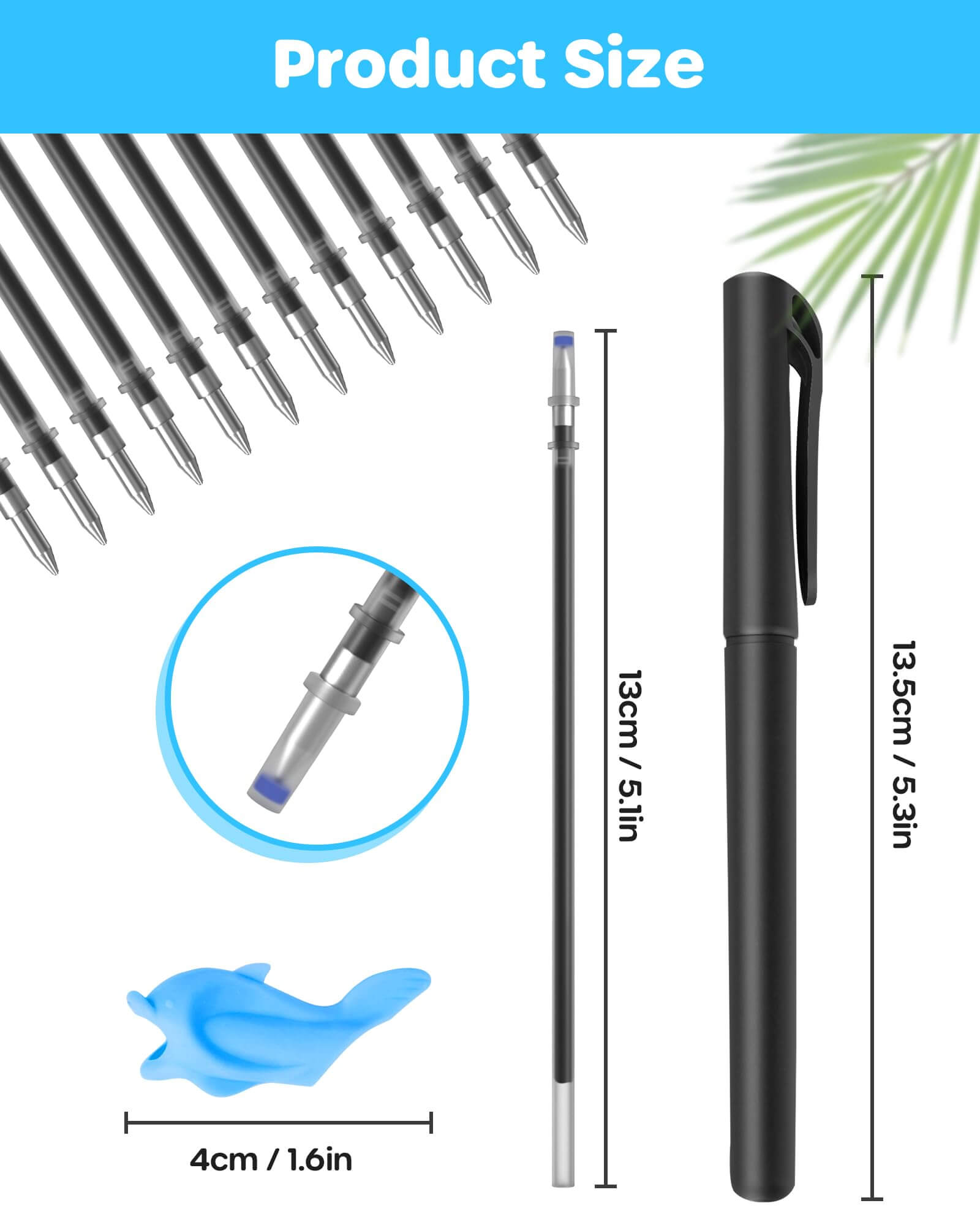 20Pcs Magic Pens & Refills for Magic Grooved Writing Practice Workbooks