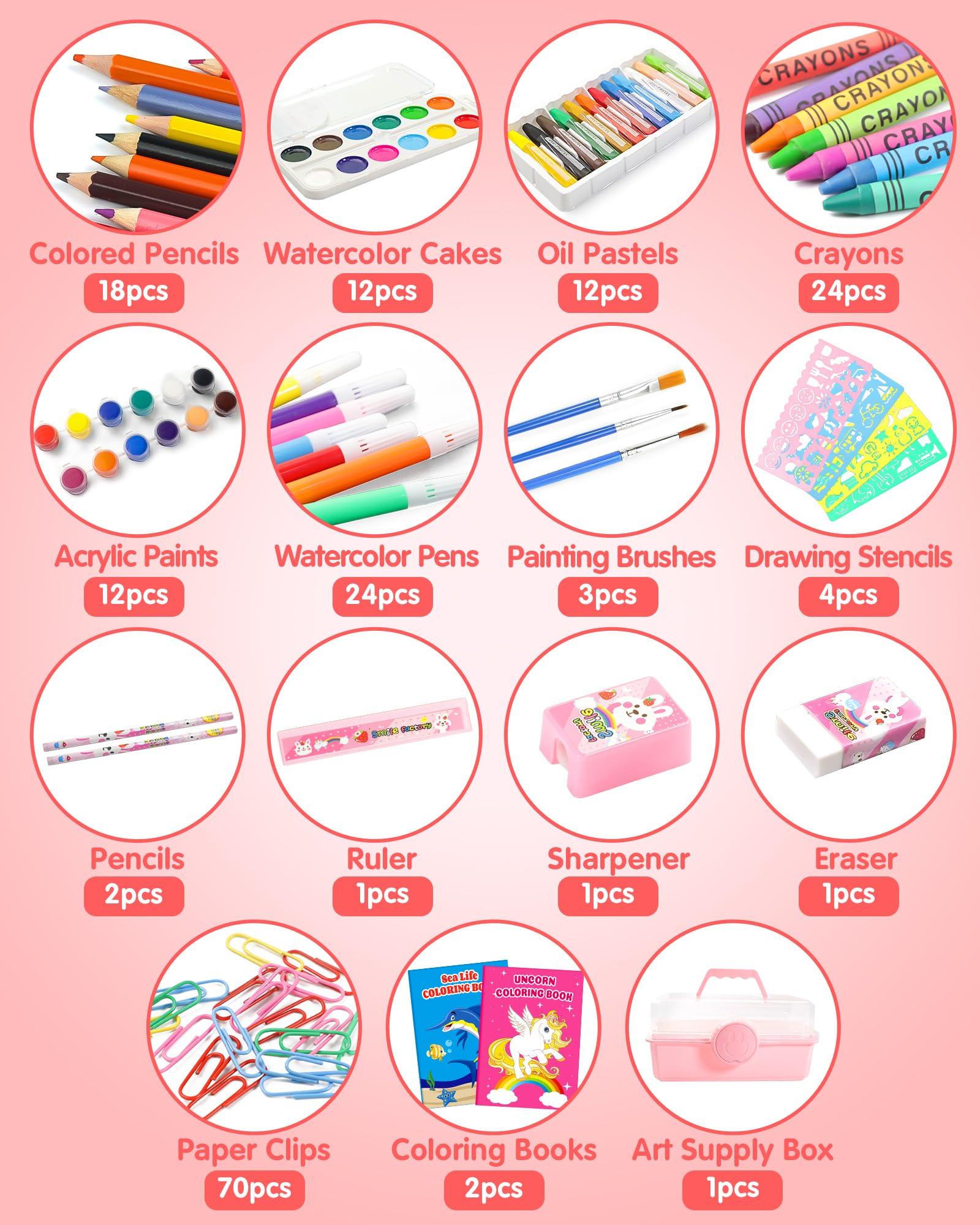 187Pcs Drawing Kit Art Set