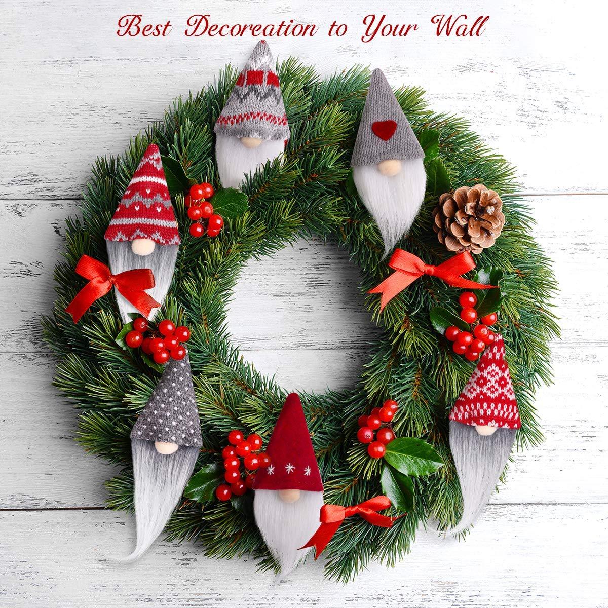 Gnome Christmas Ornaments Set of 6