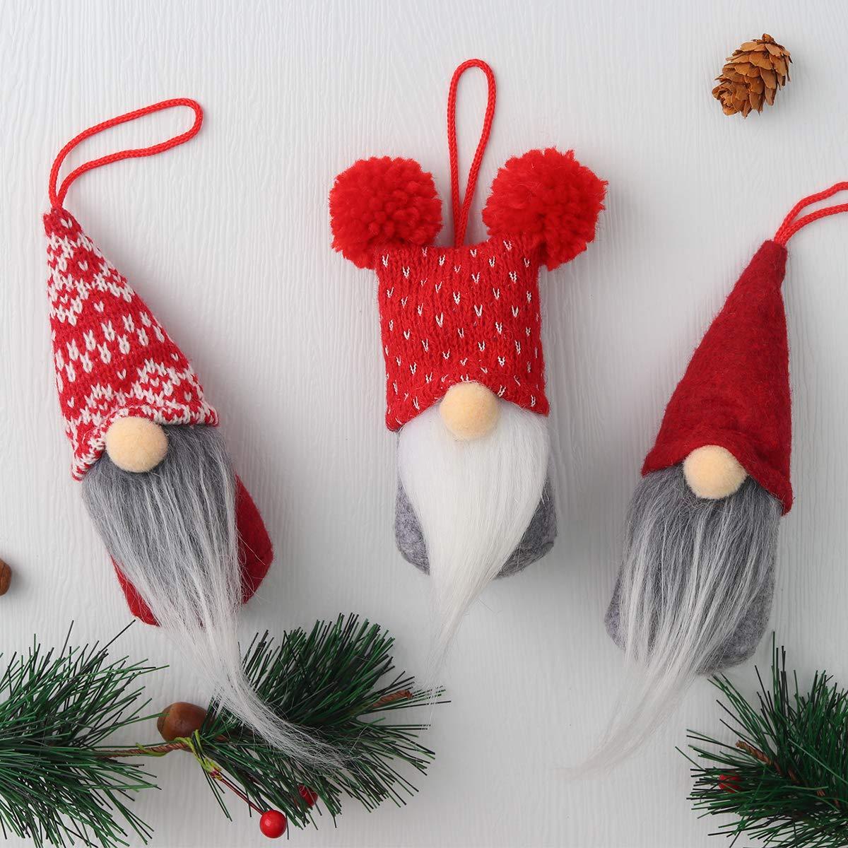 Gnome Christmas Ornaments Set of 6