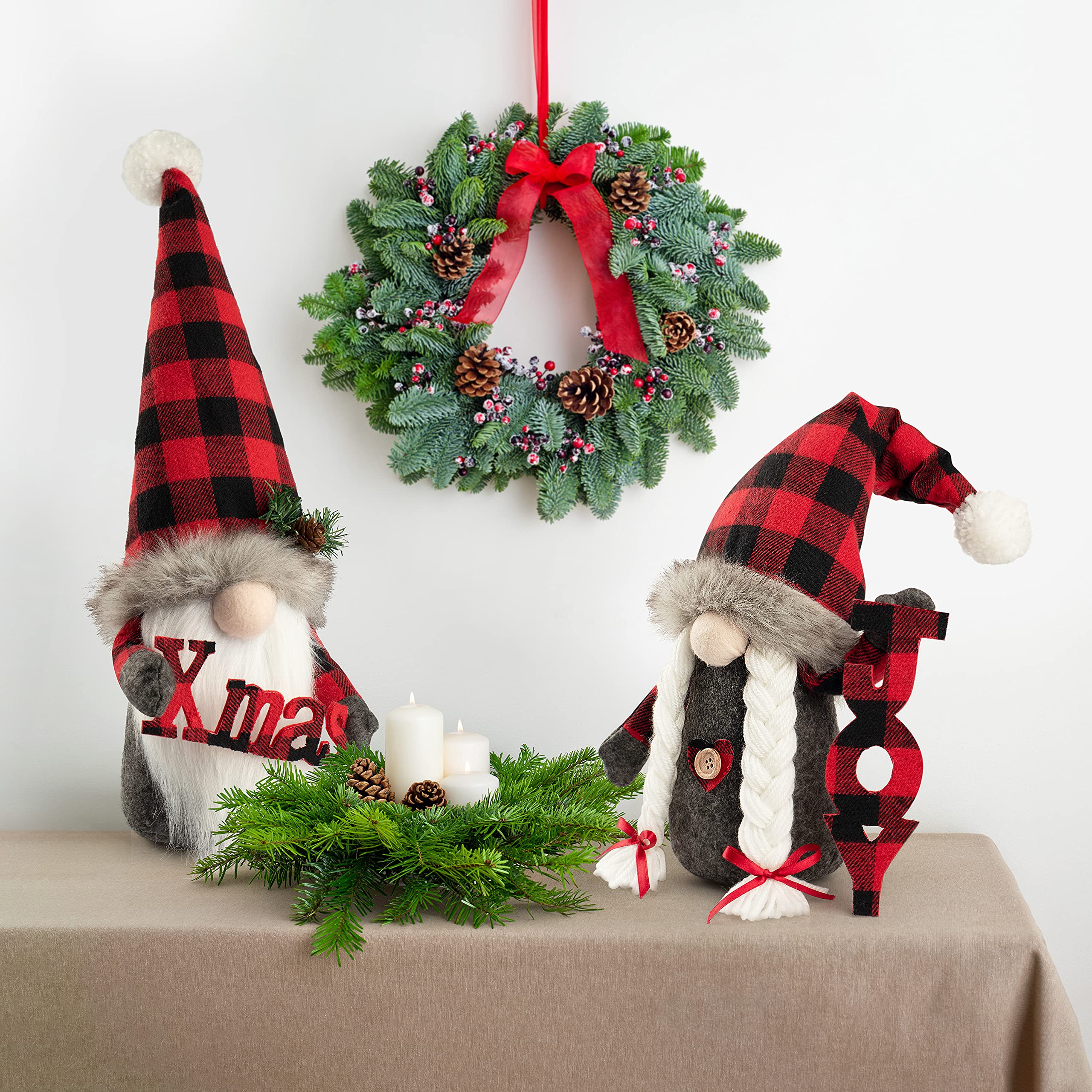 Christmas Elf Doll Xmas Joy Decor