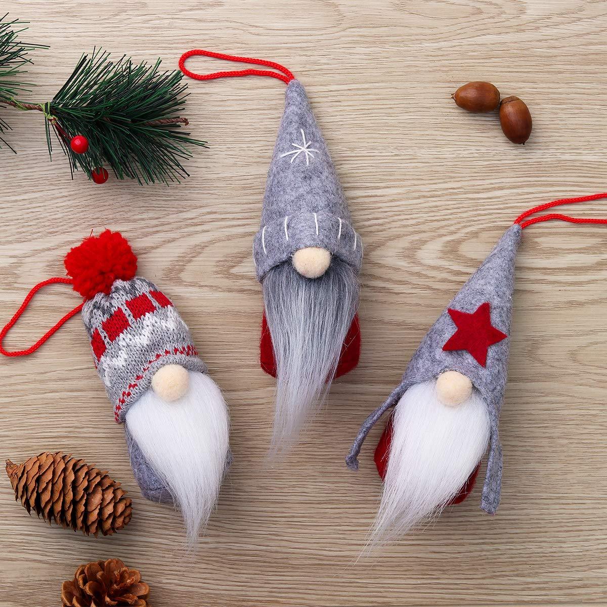 Gnome Christmas Ornaments Set of 6