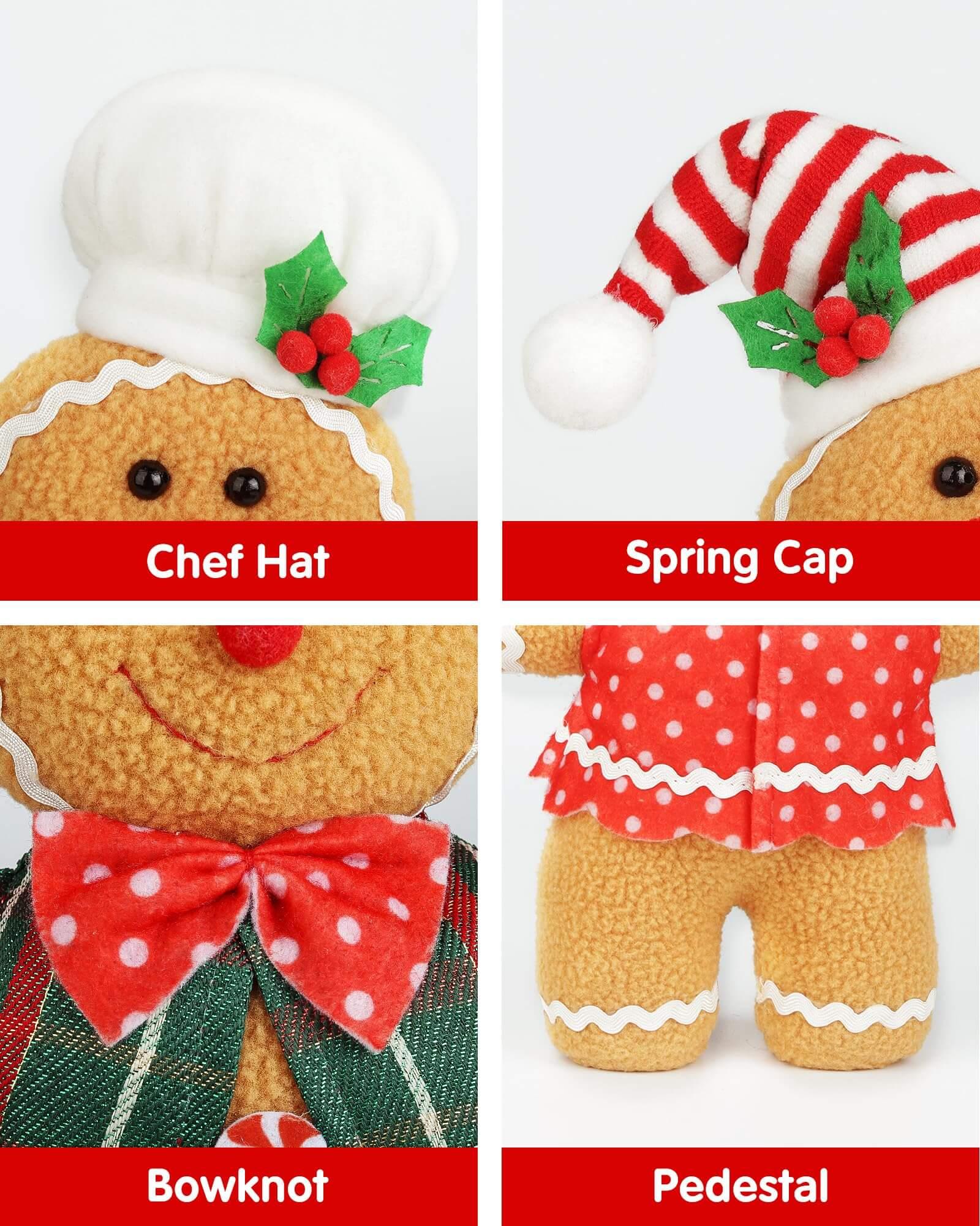 Gingerbread Man Christmas Plush Doll Sets