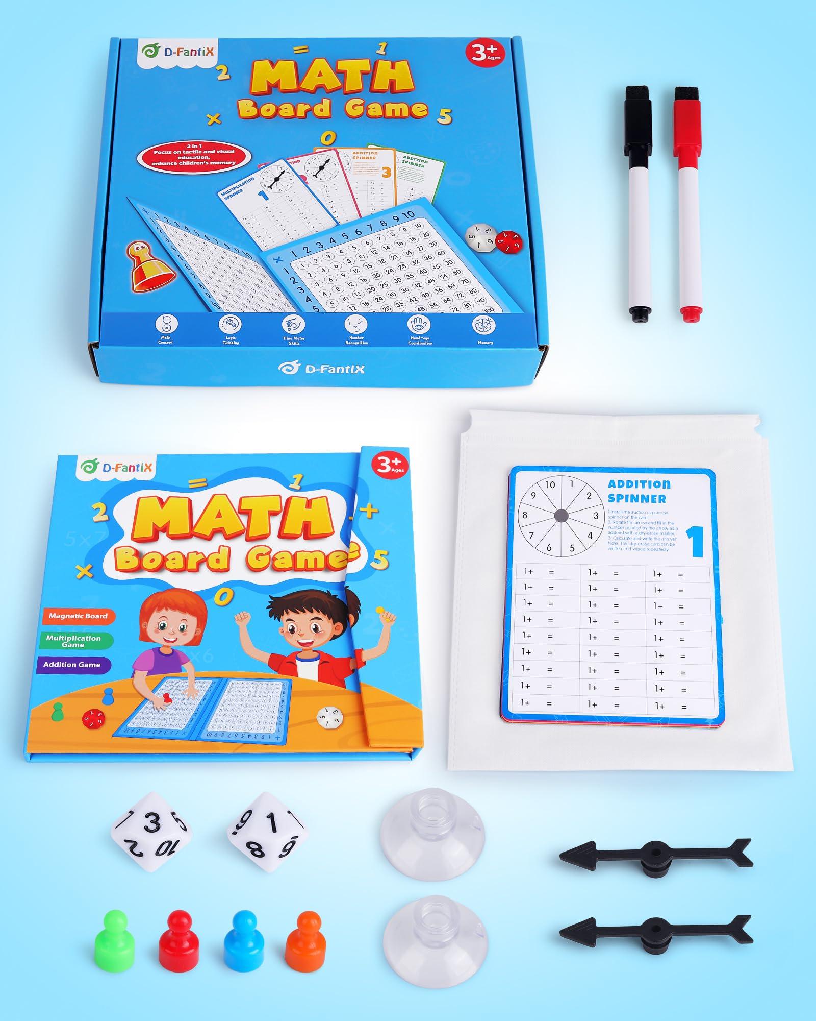 Magnetic Addition Multiplication Game Board