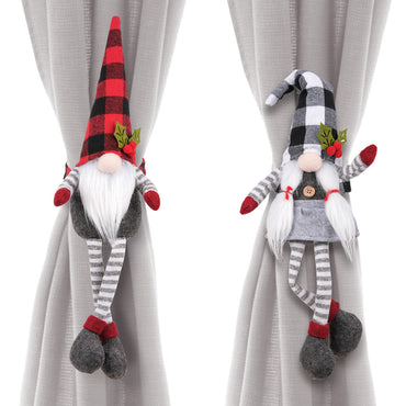 D-FantiX Christmas Gnome Curtain Buckle Tieback Set of 2