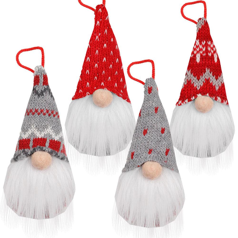 Gnome Christmas Ornaments Set of 4