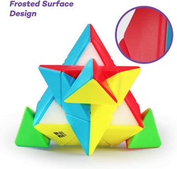 D-FantiX QY TOYS Qiming Pyraminx Stickerless 3x3 Speed Cube
