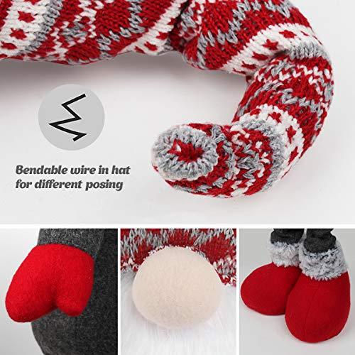 Standing Large Christmas Gnomes with Retractable Spring Legs