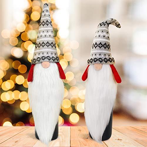 Christmas Gnome Wine Bottle Covers