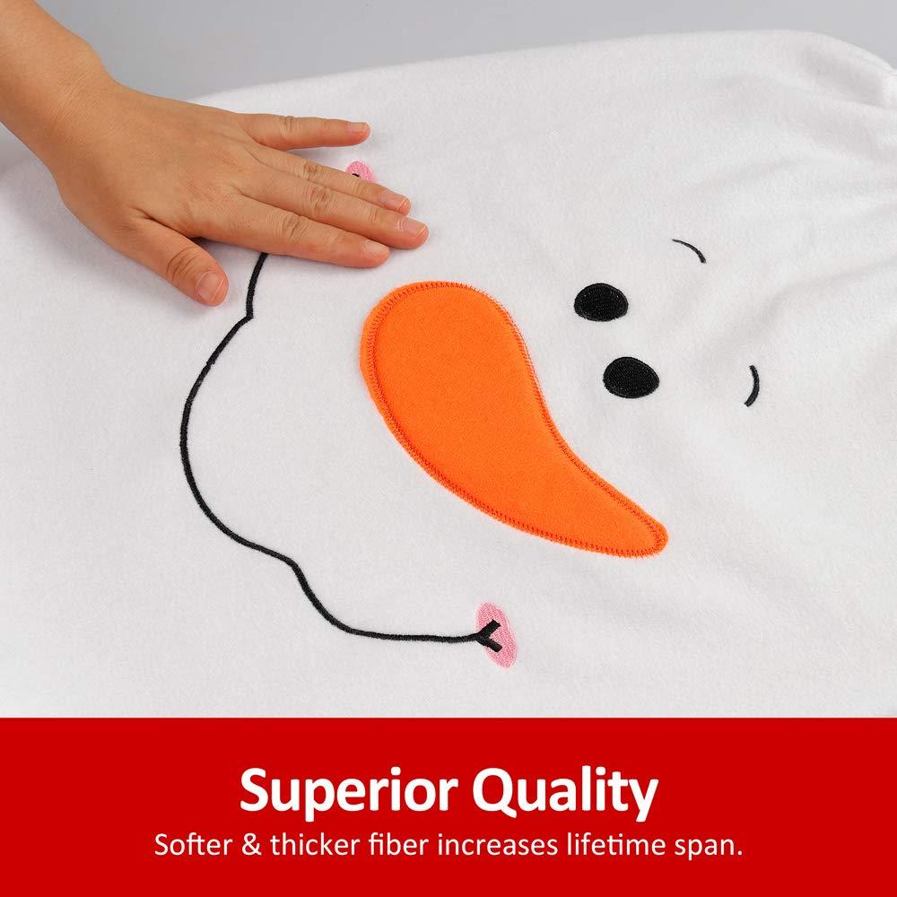 D-FantiX 4-Piece Snowman Santa Bathroom Toilet Seat