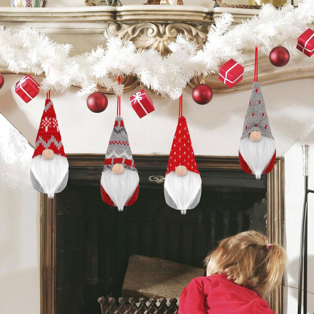 Gnome Christmas Ornaments Set of 4
