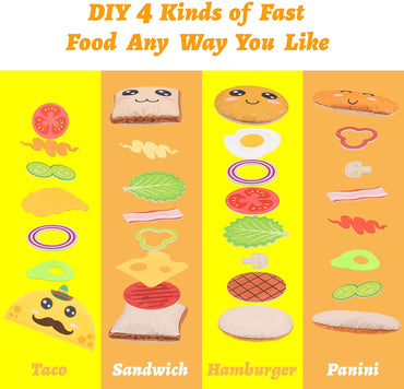 D-FantiX 34Pcs Play Food Sets for Kids Kitchen