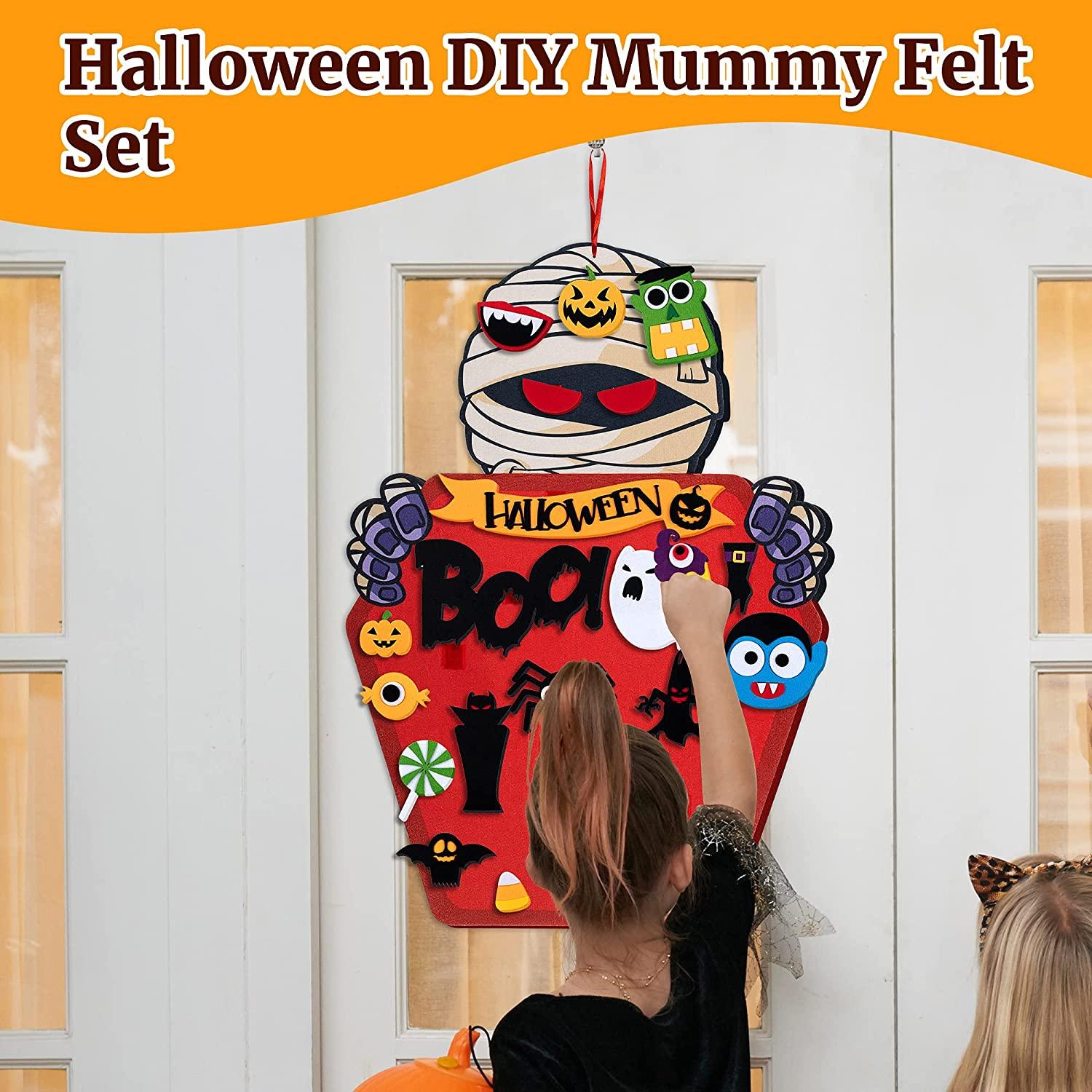 Halloween DIY Mummy Felt Set with 50pcs Ornaments