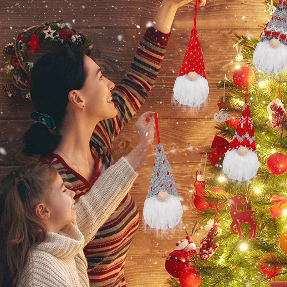 Gnome Christmas Ornaments Set of 4