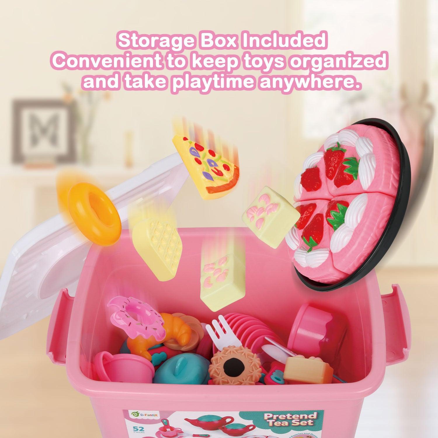 D-FantiX Kids Tea Set for Little Girls