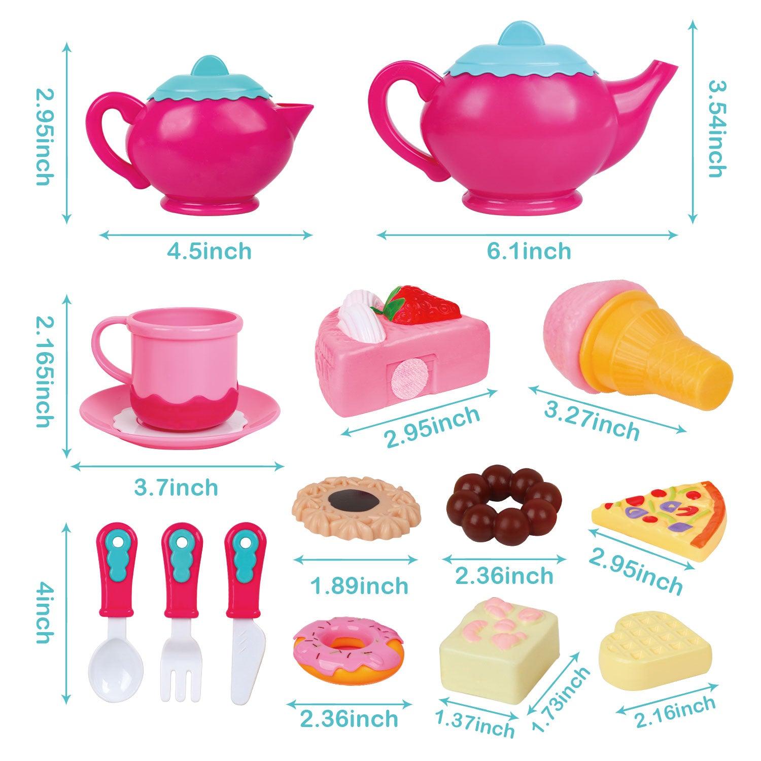 D-FantiX Kids Tea Set for Little Girls