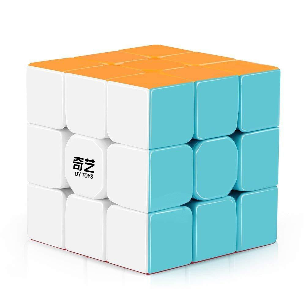 ROXENDA 3x3 Speed Cube, 3x3x3 QYTOYS Warrior S Speed Cube Stickerless  Frosted Puzzle Magic Cube (Stickerless)