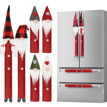 D-FantiX Gnome Christmas Refrigerator Handle Covers Set of 8
