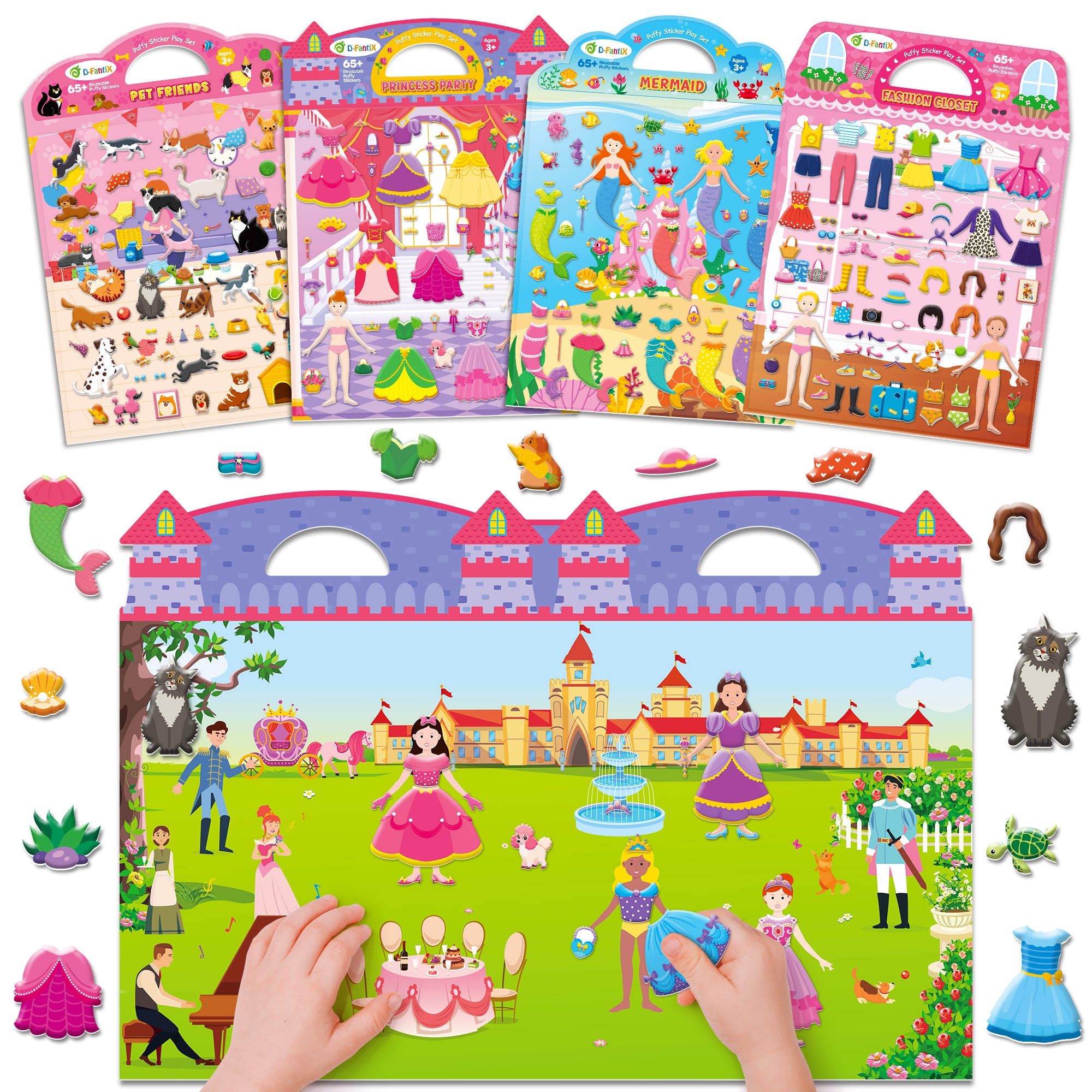 3D Puffy Stickers for Toddlers 2-4 Years