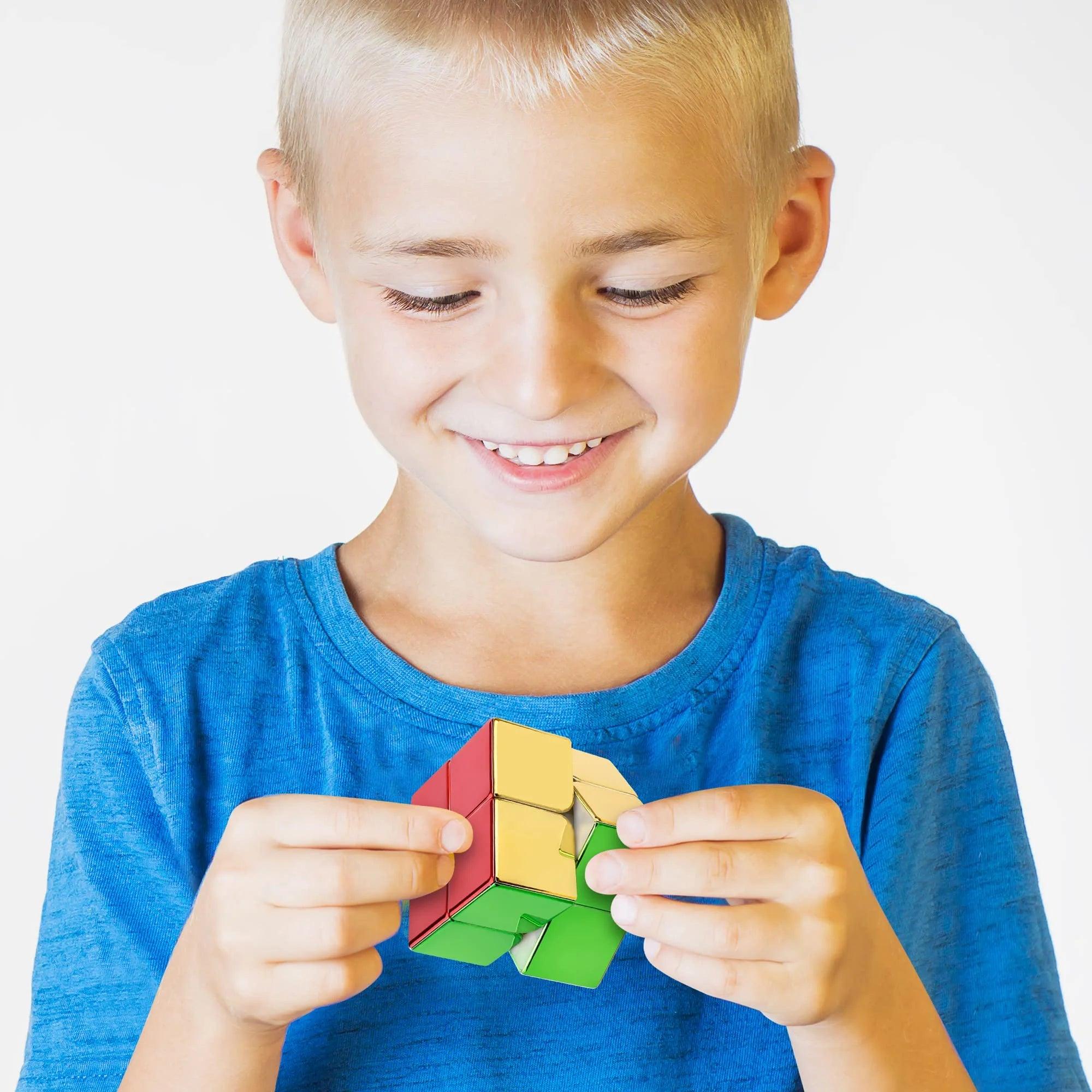 Magnetic Mirror Reflective Stickerless Speed Cube 2x2