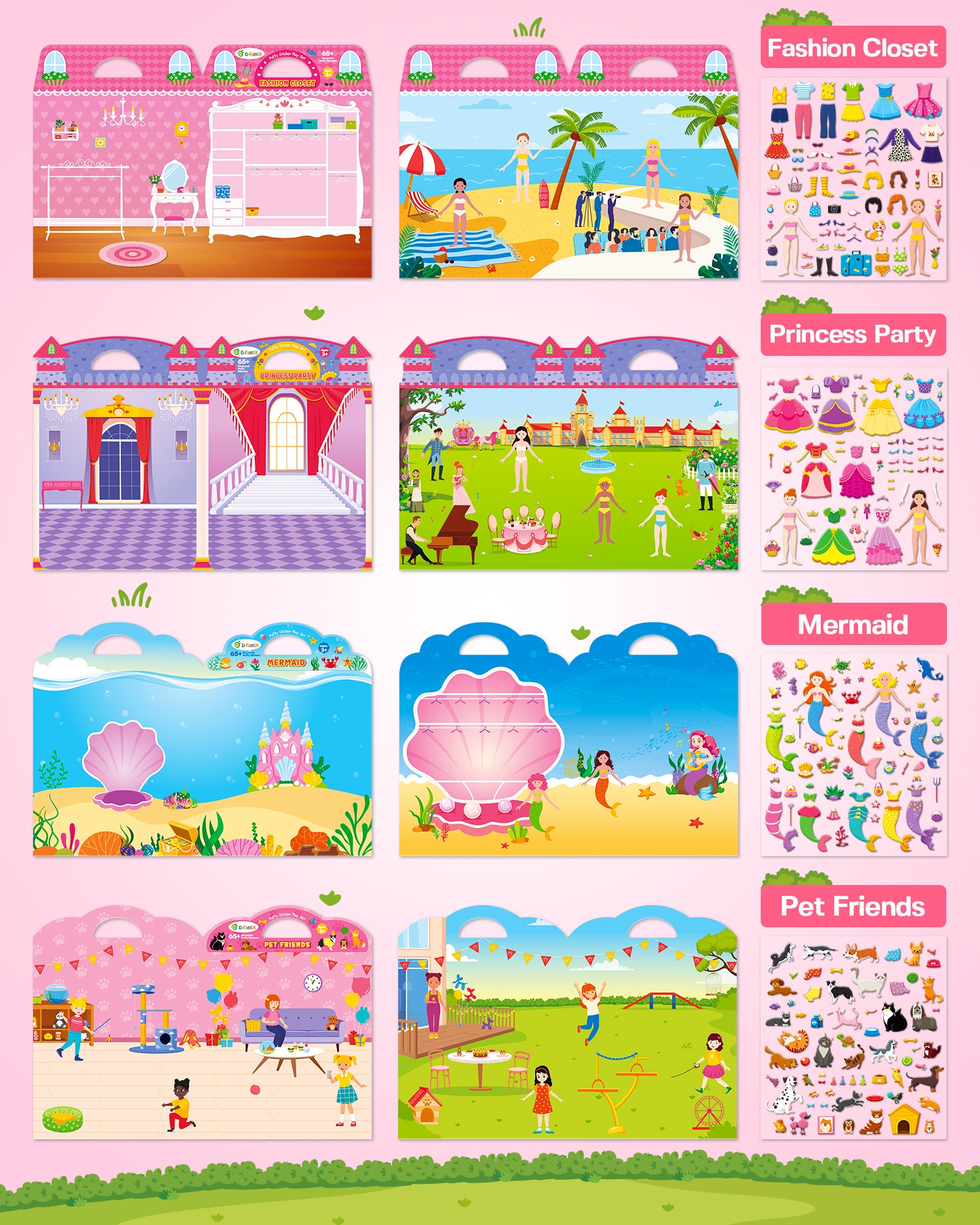 3D Puffy Stickers for Toddlers 2-4 Years