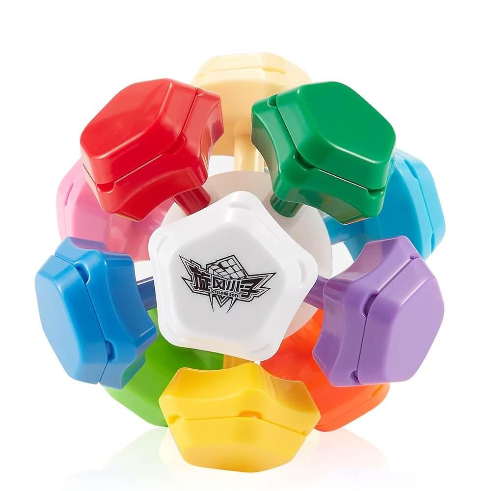 Cyclone Boys Rainbow Megaminx Speed Cube 3x3 Stickerless