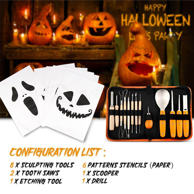 D-FantiX Halloween Pumpkin Carving Kit