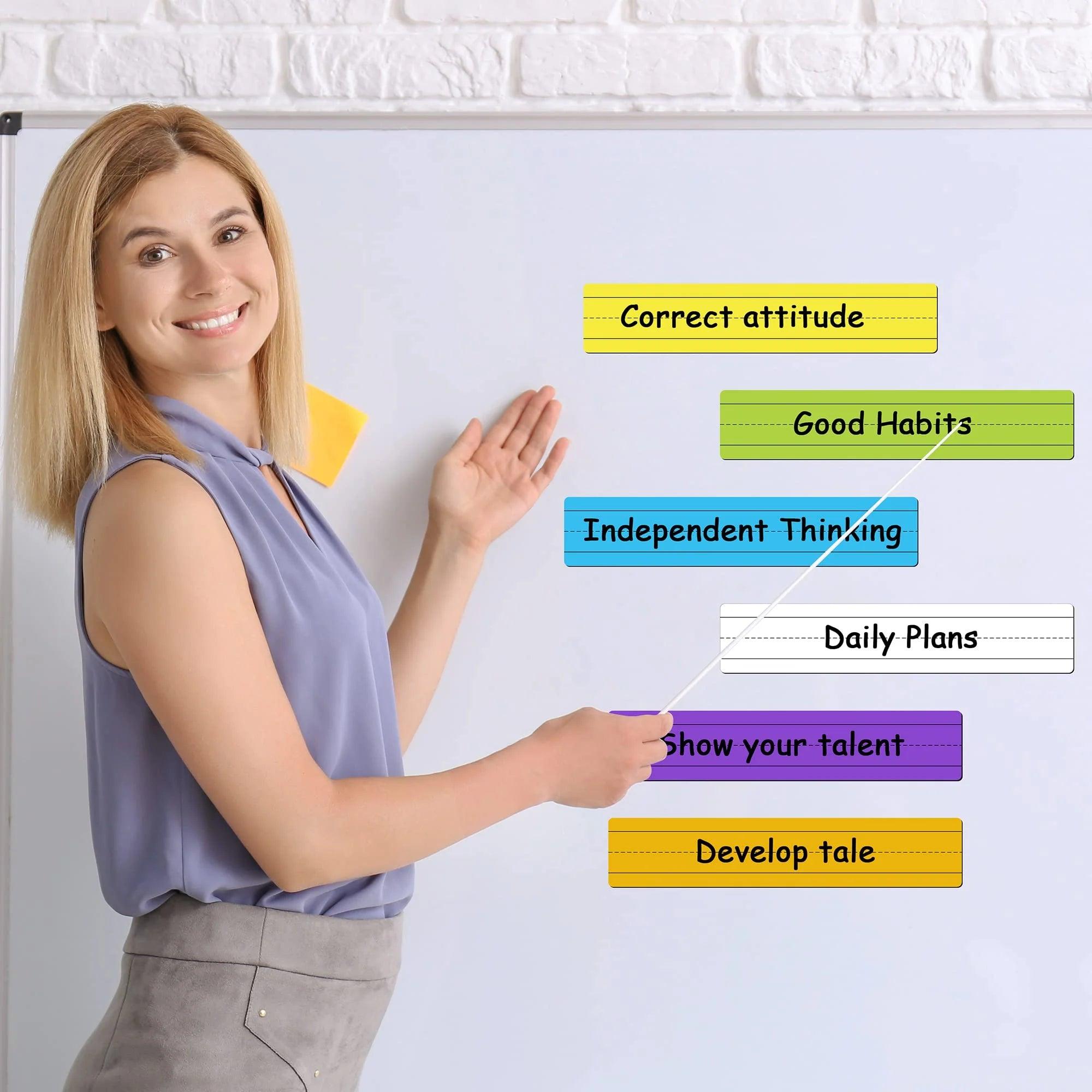 12 Pack Magnetic Sentence Strips for Teachers