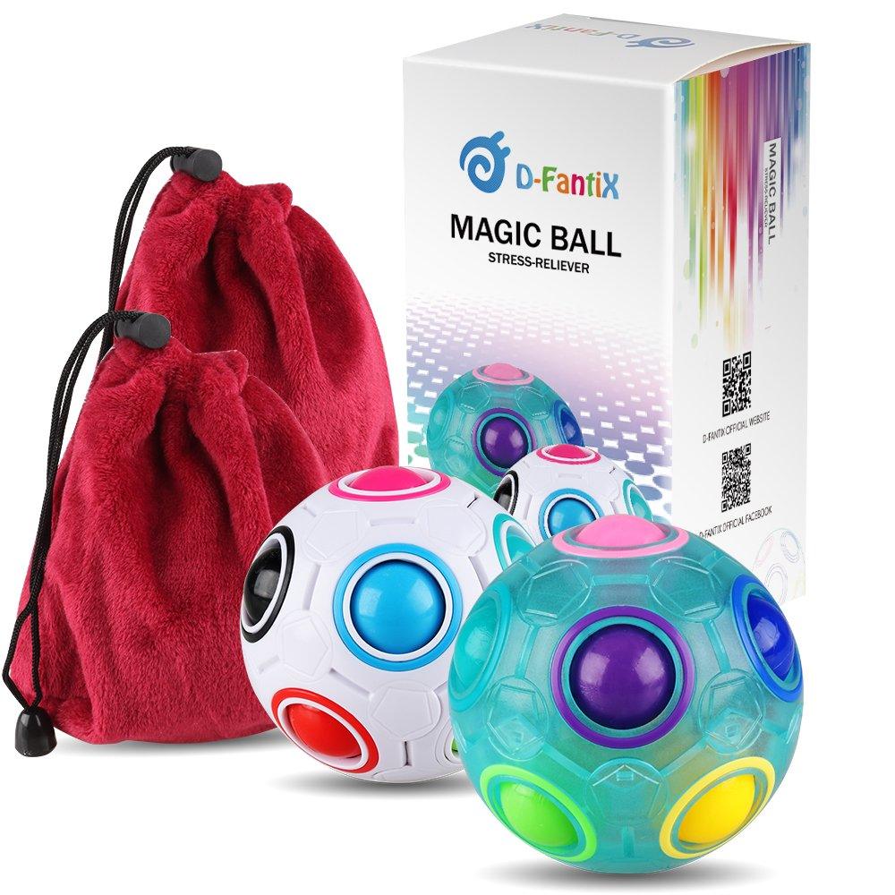 D-FantiX 2Pcs Rainbow Puzzle Ball