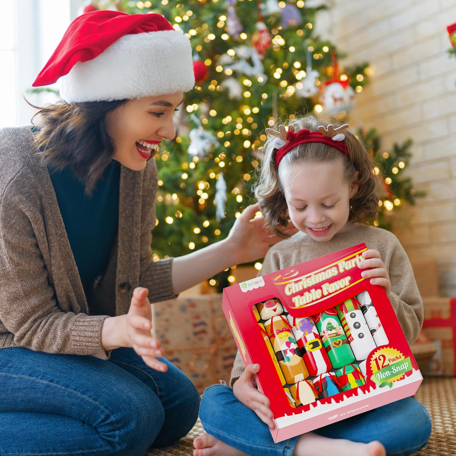 Christmas No-Snap Party Table Favors 12 Pack