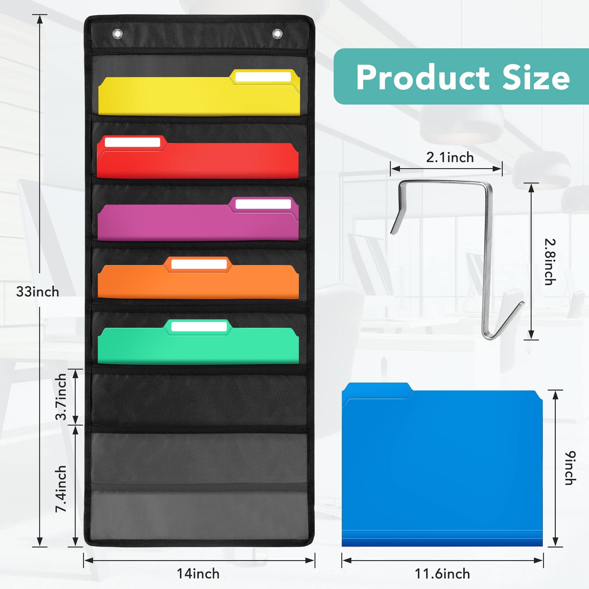 Wall Hanging File Organizer with 6 Folder