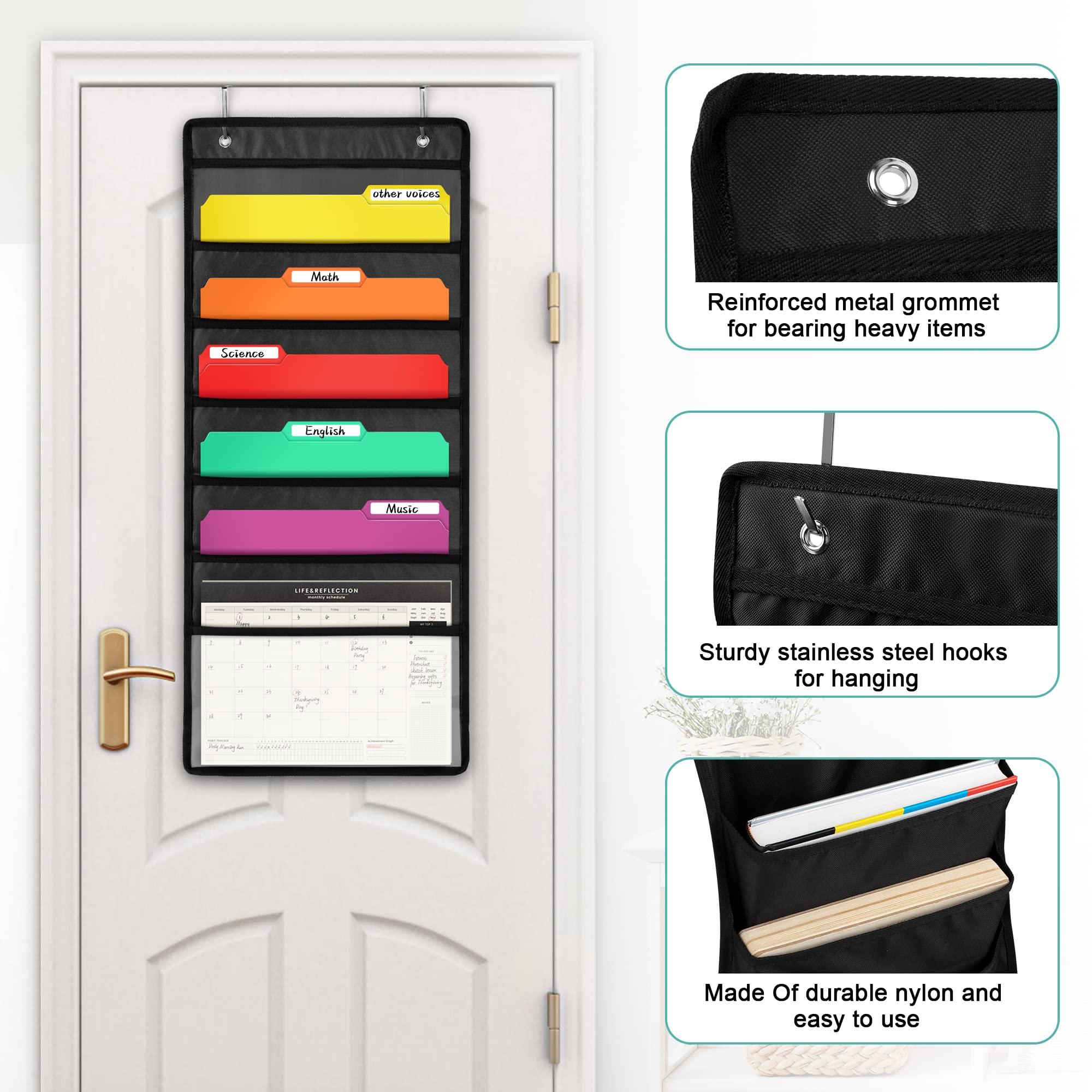 Wall Hanging File Organizer with 6 Folder