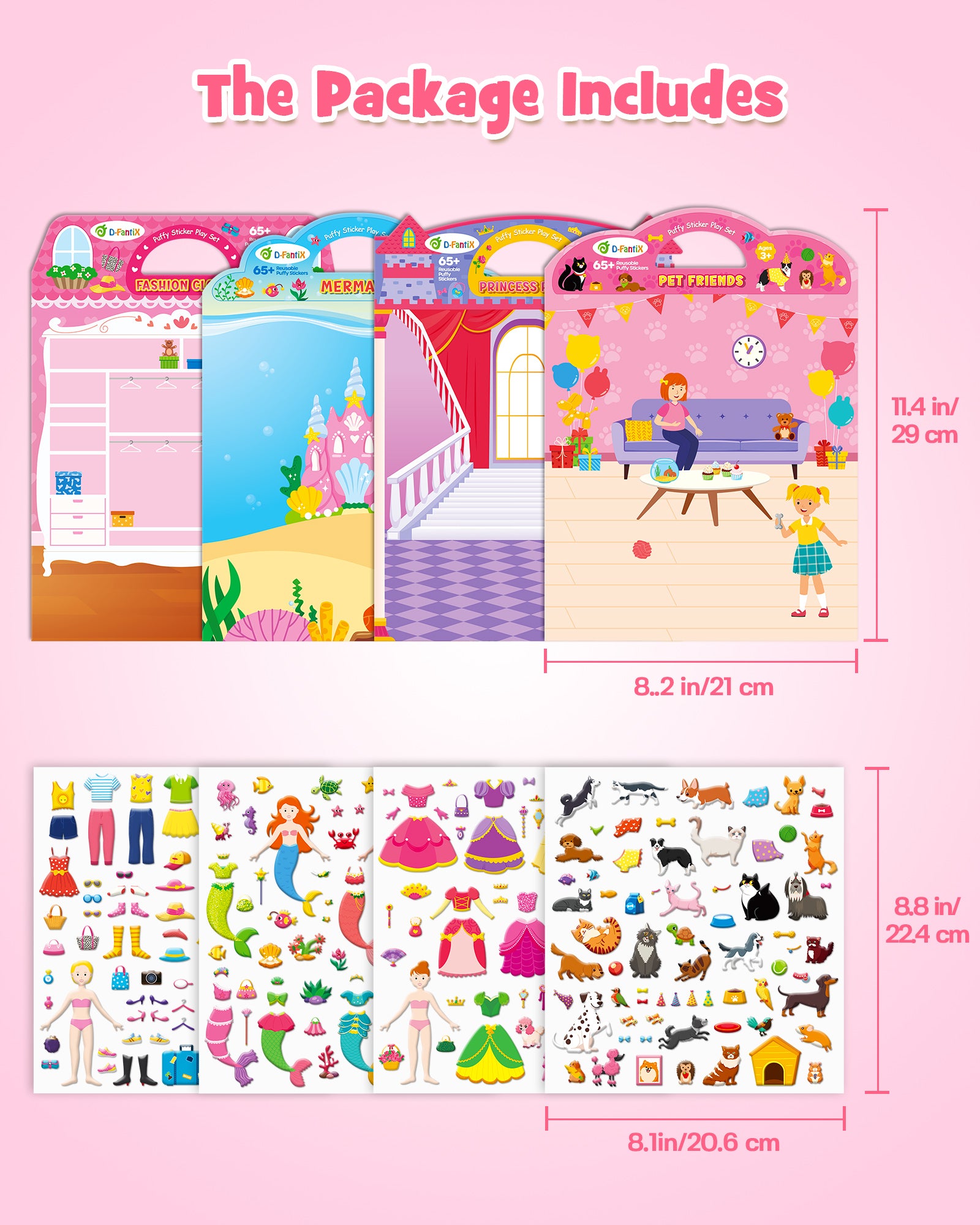 3D Puffy Stickers for Toddlers 2-4 Years