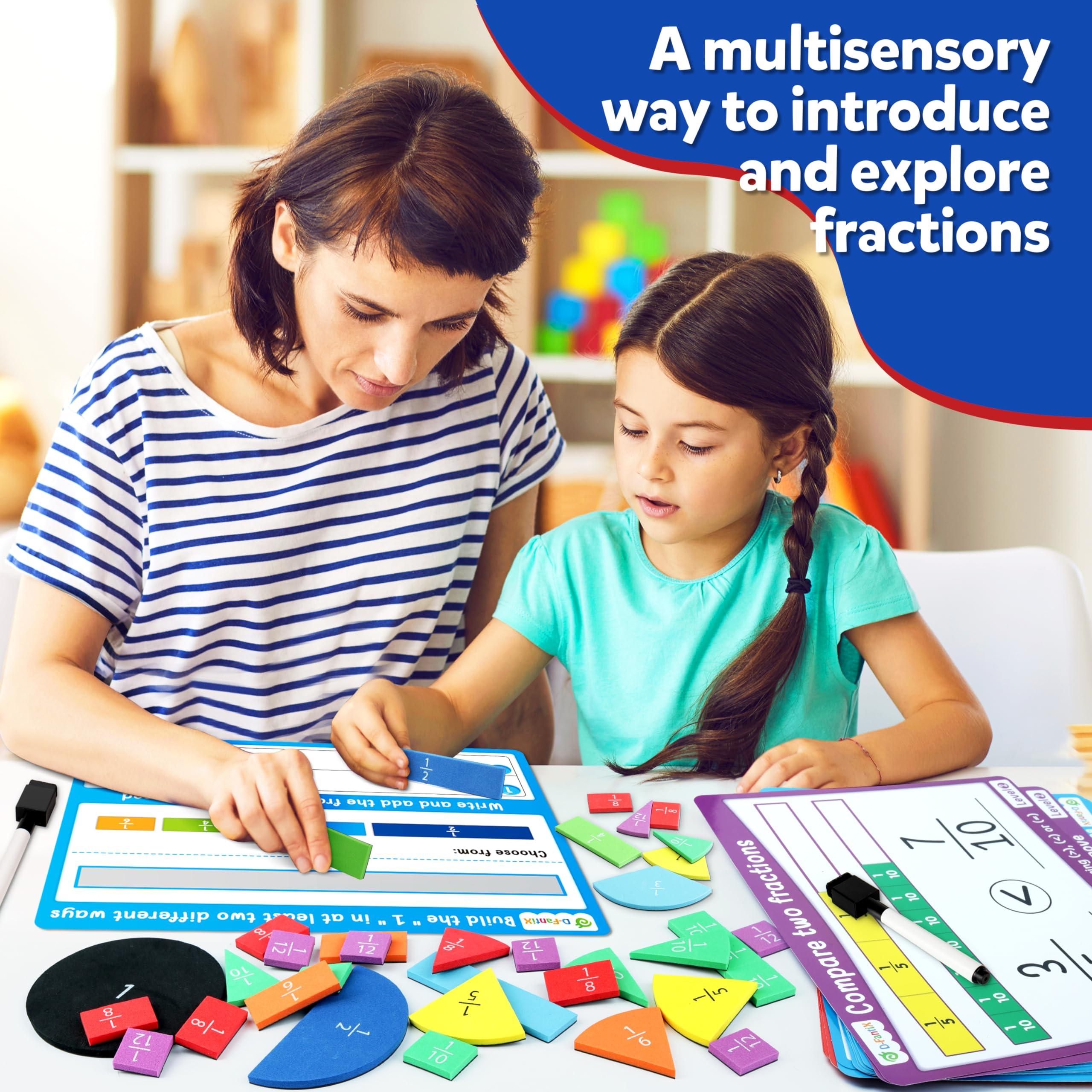 Magnetic Fraction Tiles & Fraction Circles Activity Set