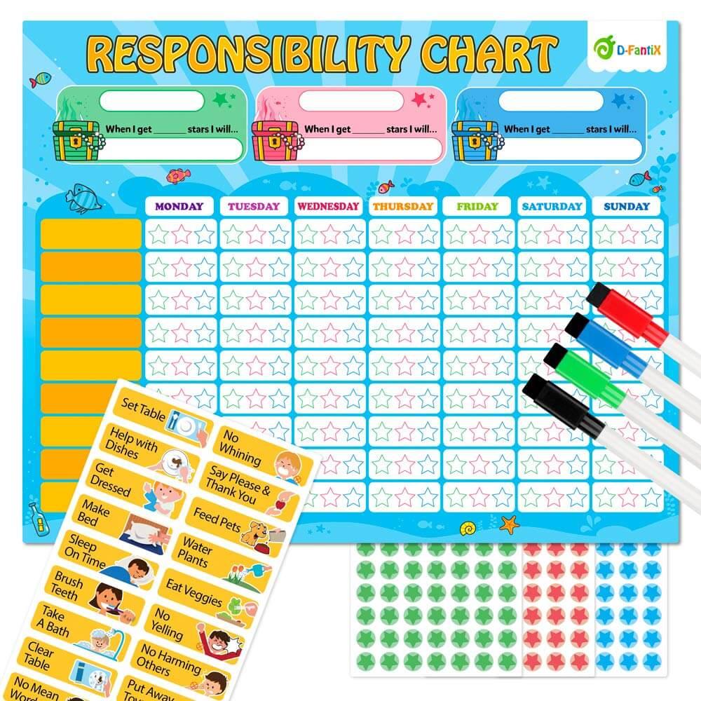 D-FantiX Chore Chart for Multiple Kid