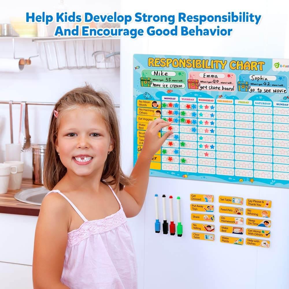 D-FantiX Chore Chart for Multiple Kid