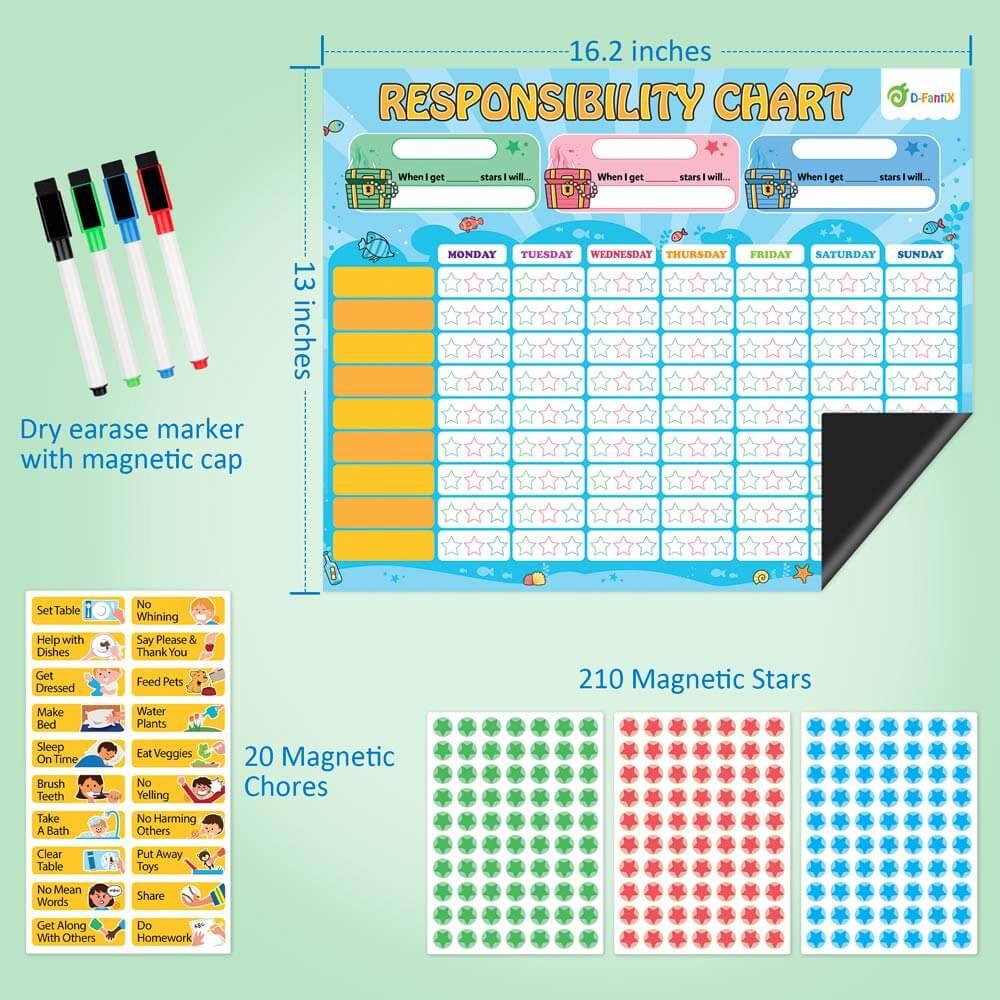 D-FantiX Chore Chart for Multiple Kid