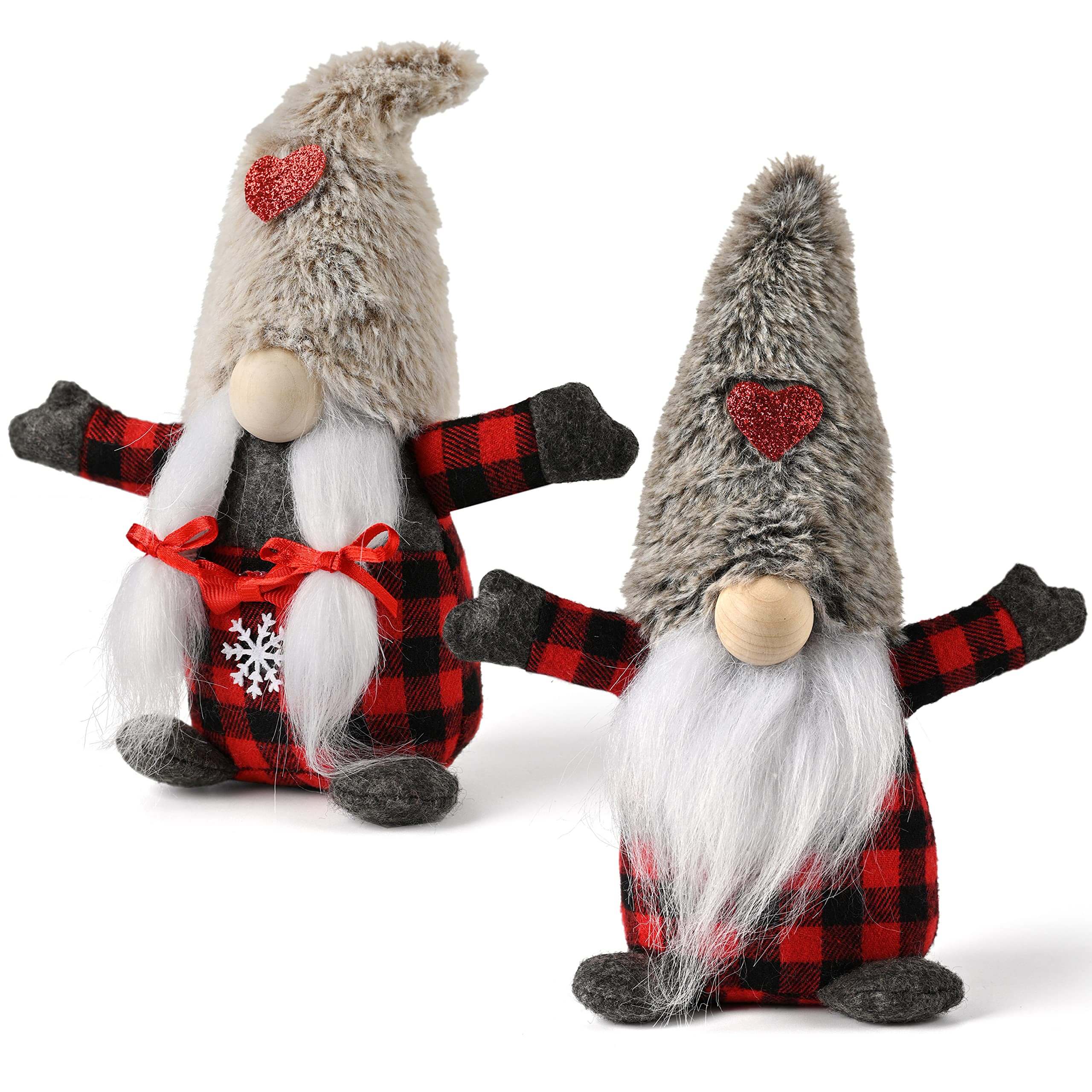 D-FantiX  Christmas Gnomes Plush Hats With Heart