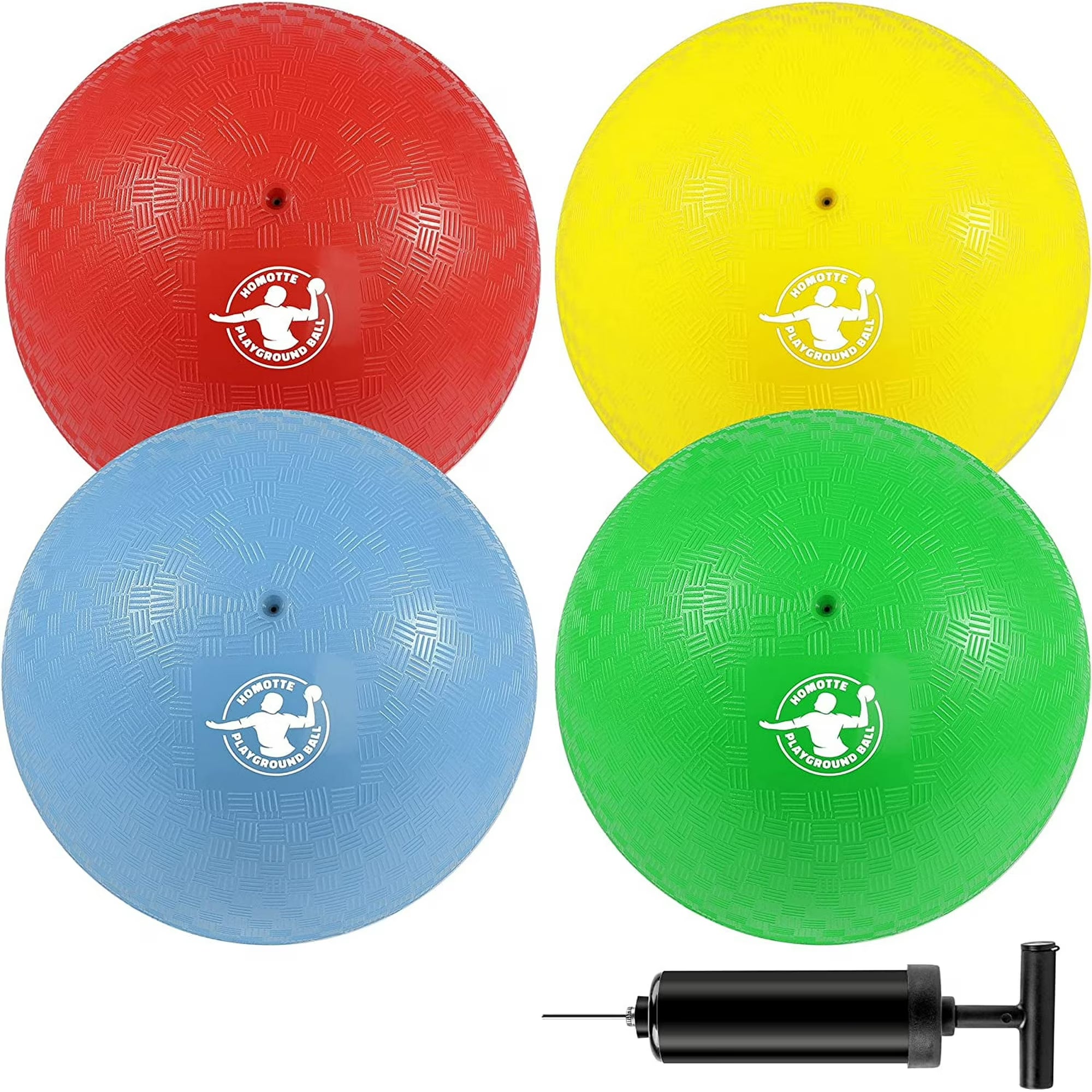 Homotte 4 Colors Playground Balls for Kids 3+ and Adults, 8.5 Inch Kic