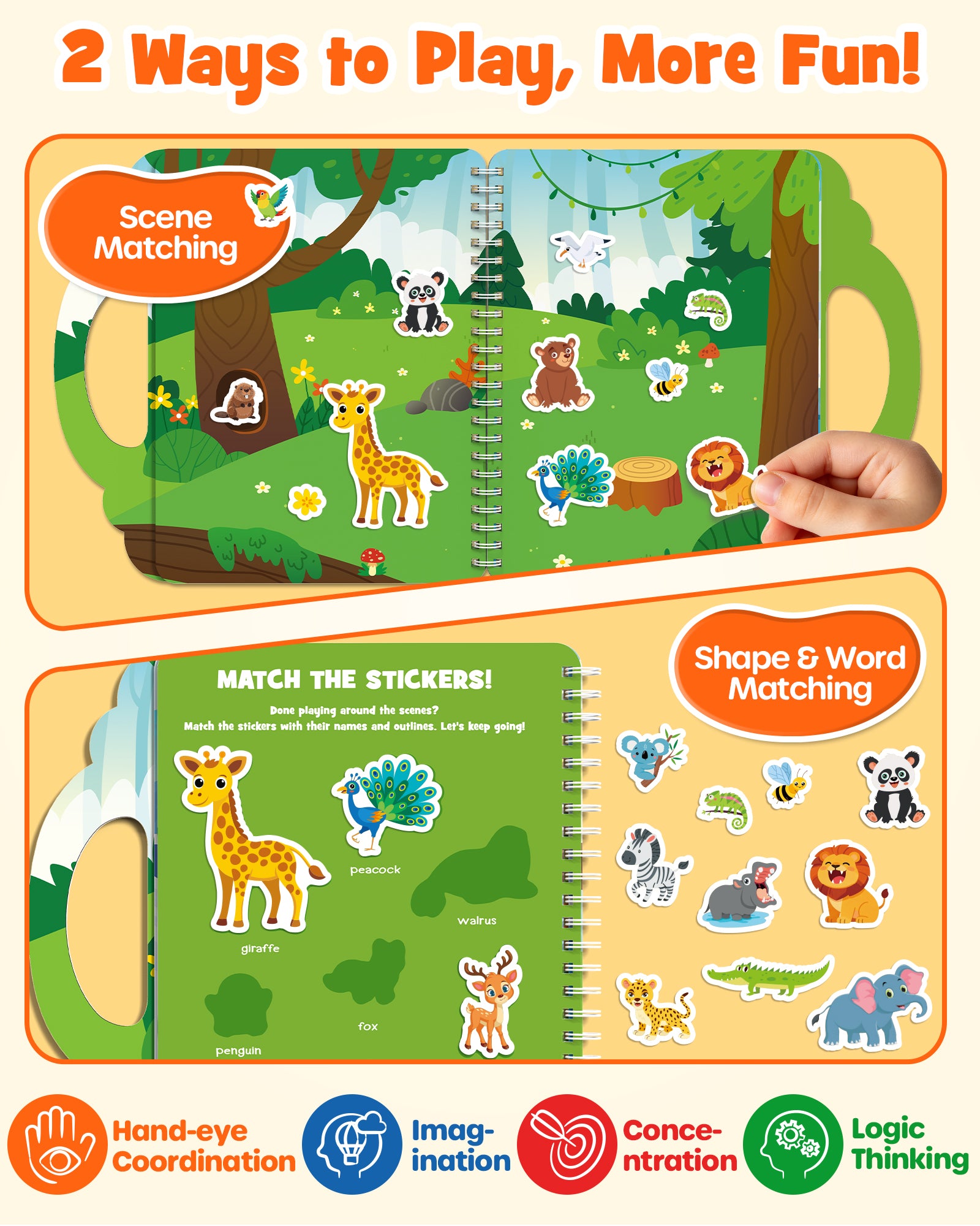 Reusable Jelly Sticker Book